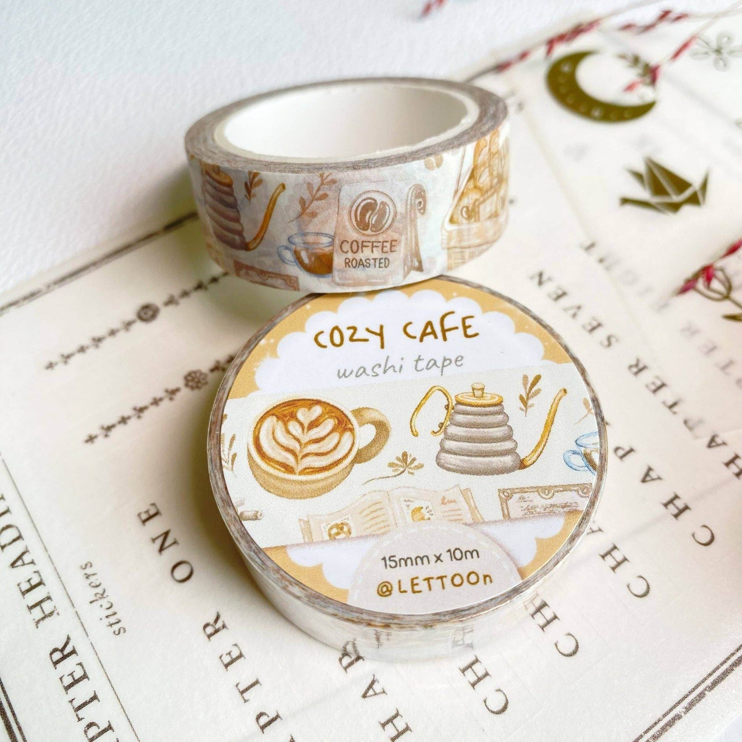 LETTOOn - Washi Tape - Gezellig café - The Dreamer's Bookshop.