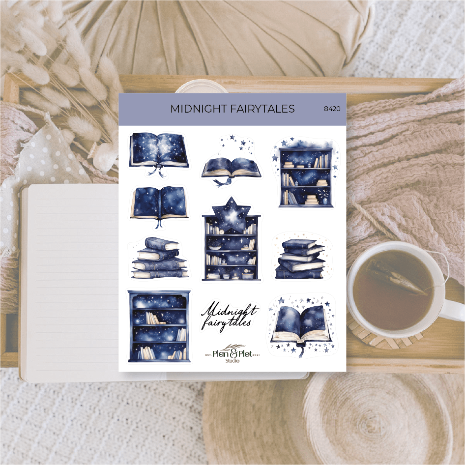 Plan & Plot Studio - Midnight Fairytales | Stickers - The Dreamer's Bookshop.