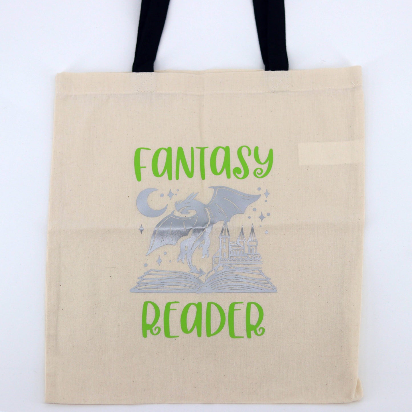 Bookish Goods - Draagtas Fantasy Reader Groen - The Dreamer's Bookshop.