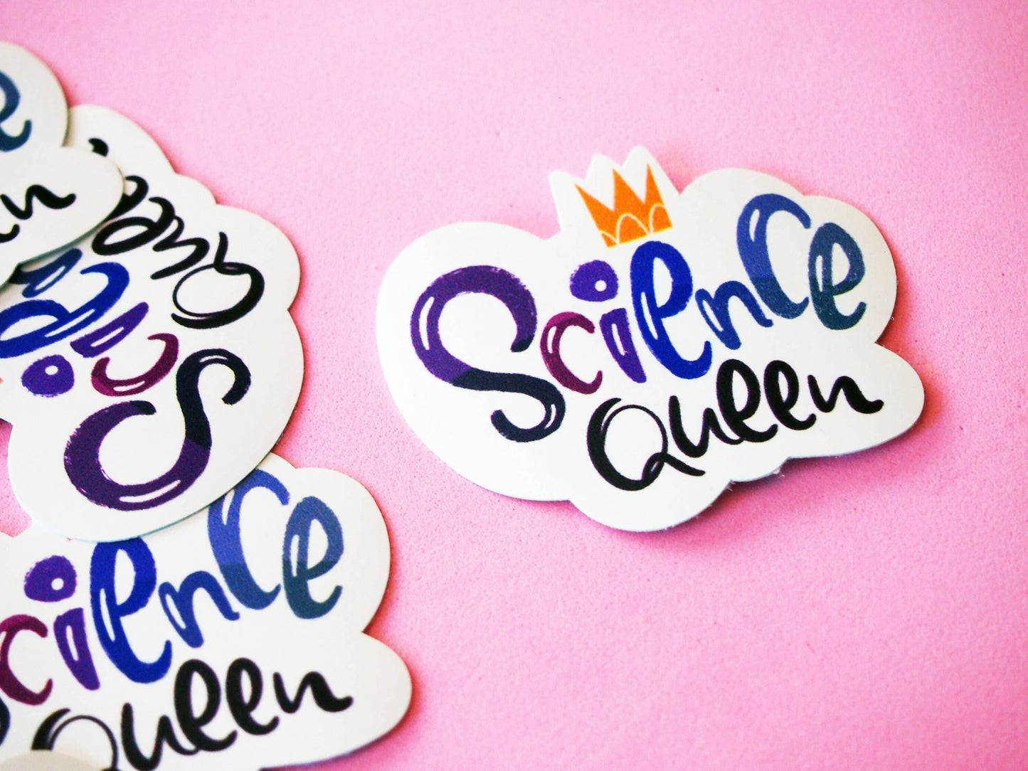 Irene Renon illustrations - Wetenschapskoningin, geschenken voor wetenschapsleraren, wetenschapsstickers, lab - The Dreamer's Bookshop.