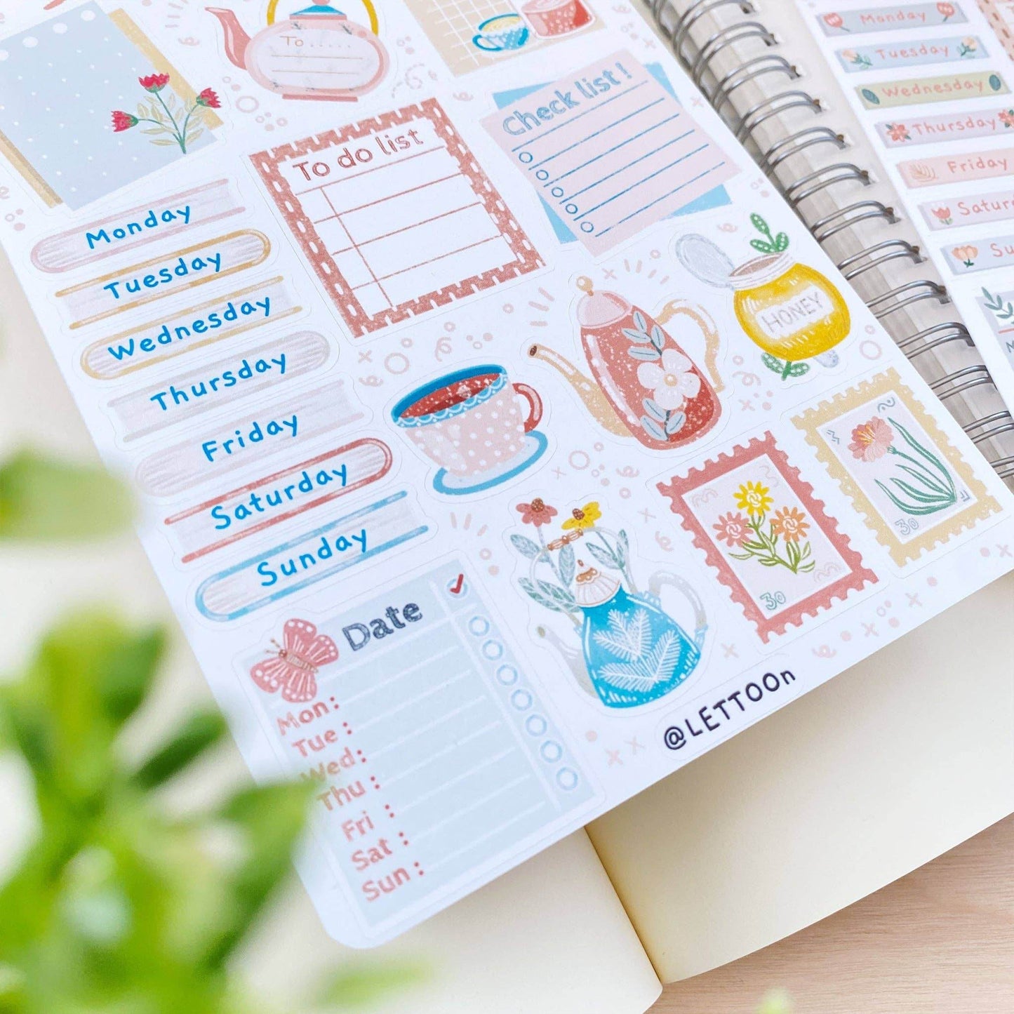 LETTOOn - Stickervel - Bullet Journal Essentials - The Dreamer's Bookshop.