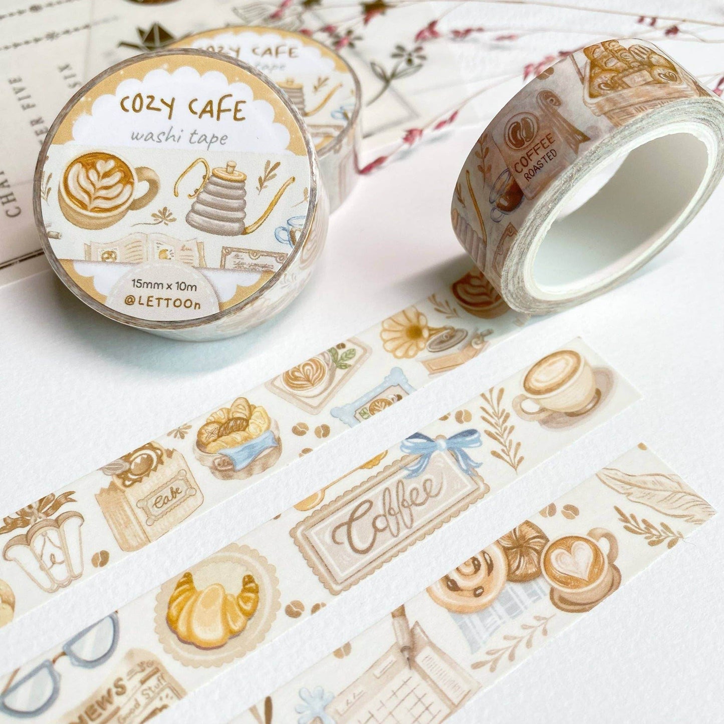 LETTOOn - Washi Tape - Gezellig café - The Dreamer's Bookshop.