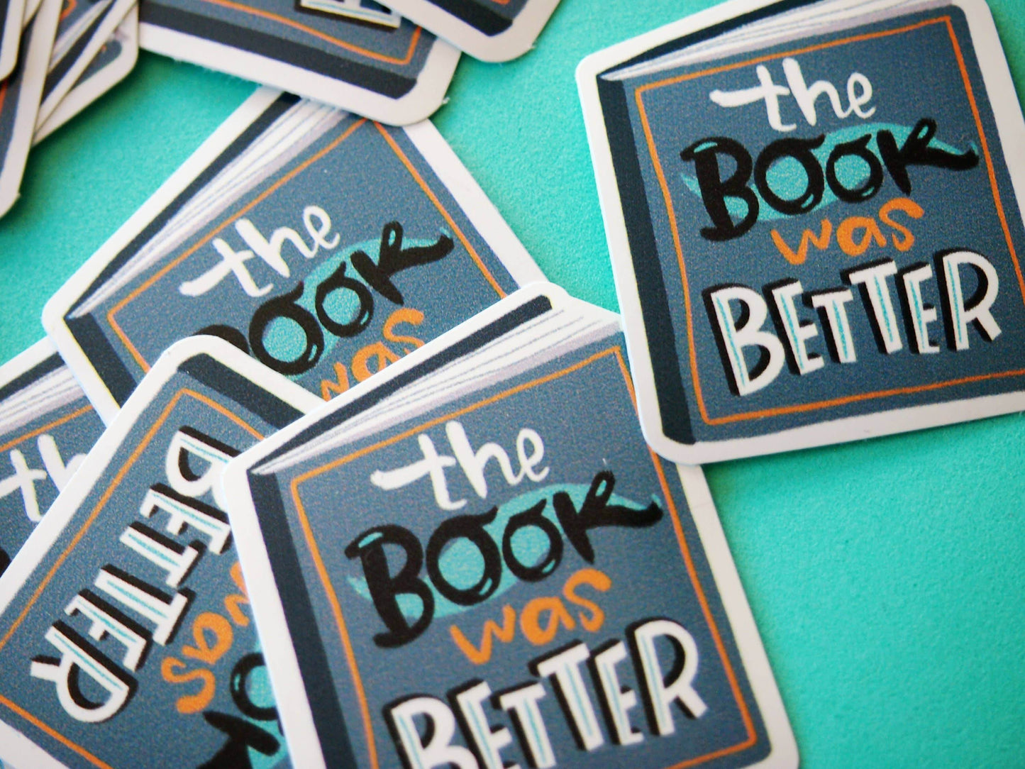 Irene Renon illustrations - Boekstickers, cadeau voor boekenliefhebbers, het boek was beter, vinyl - The Dreamer's Bookshop.