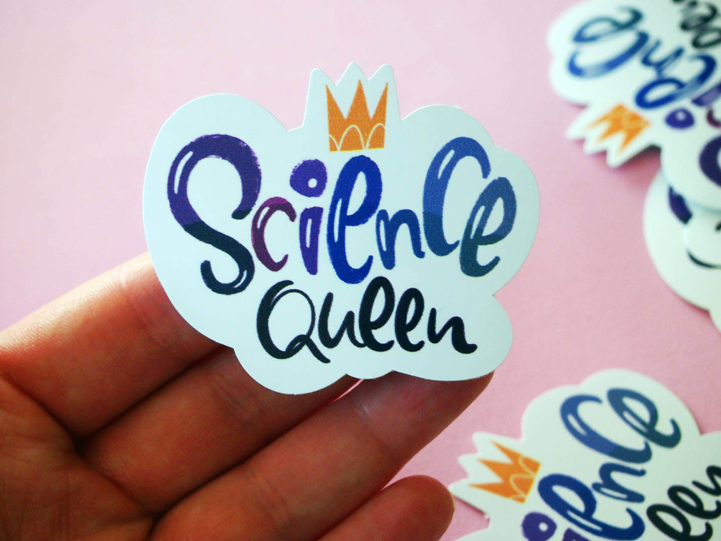 Irene Renon illustrations - Wetenschapskoningin, geschenken voor wetenschapsleraren, wetenschapsstickers, lab - The Dreamer's Bookshop.