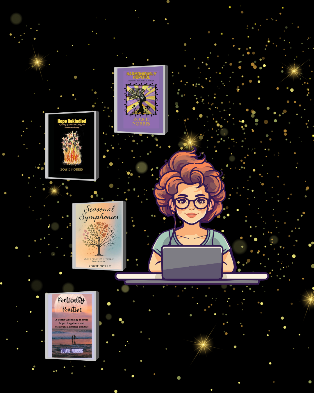 Indie Authors Uncovered - Meet the person behind the pages - Zowie Norris - A warm, uplifting, and accessible style. - The Dreamer's Bookshop.