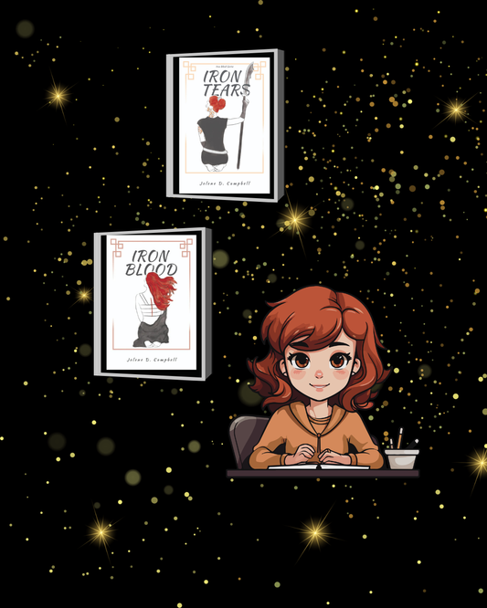 A dark brown haired woman with two covers