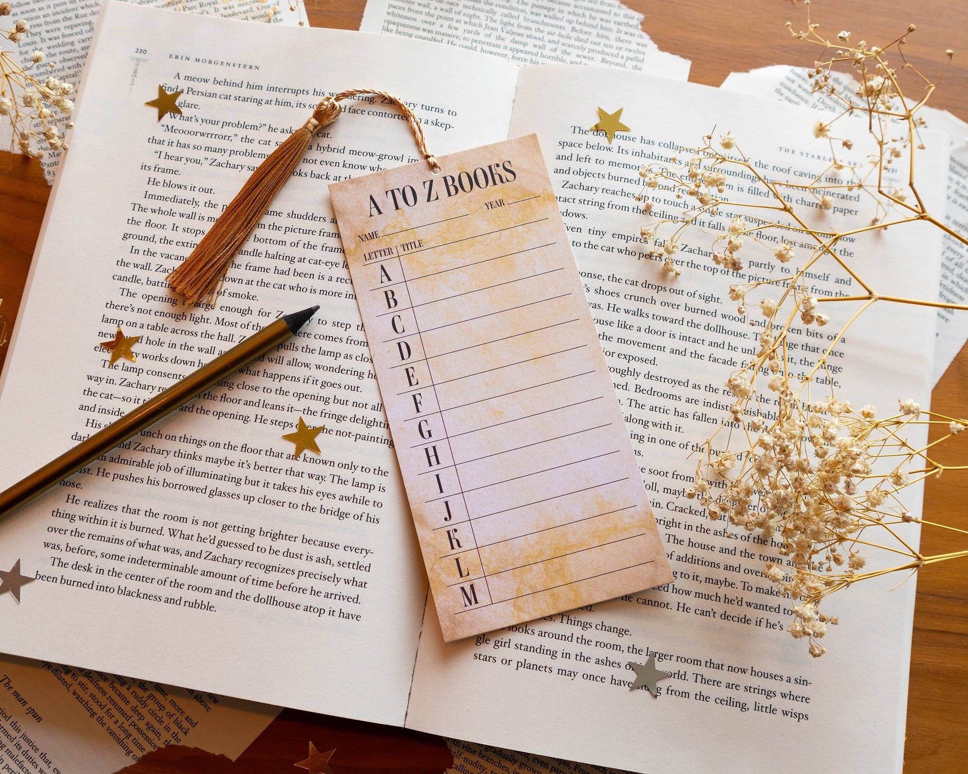 Basically Britt - A to Z Book Titles Bookmark - Track your reading! - The Dreamer's Bookshop.