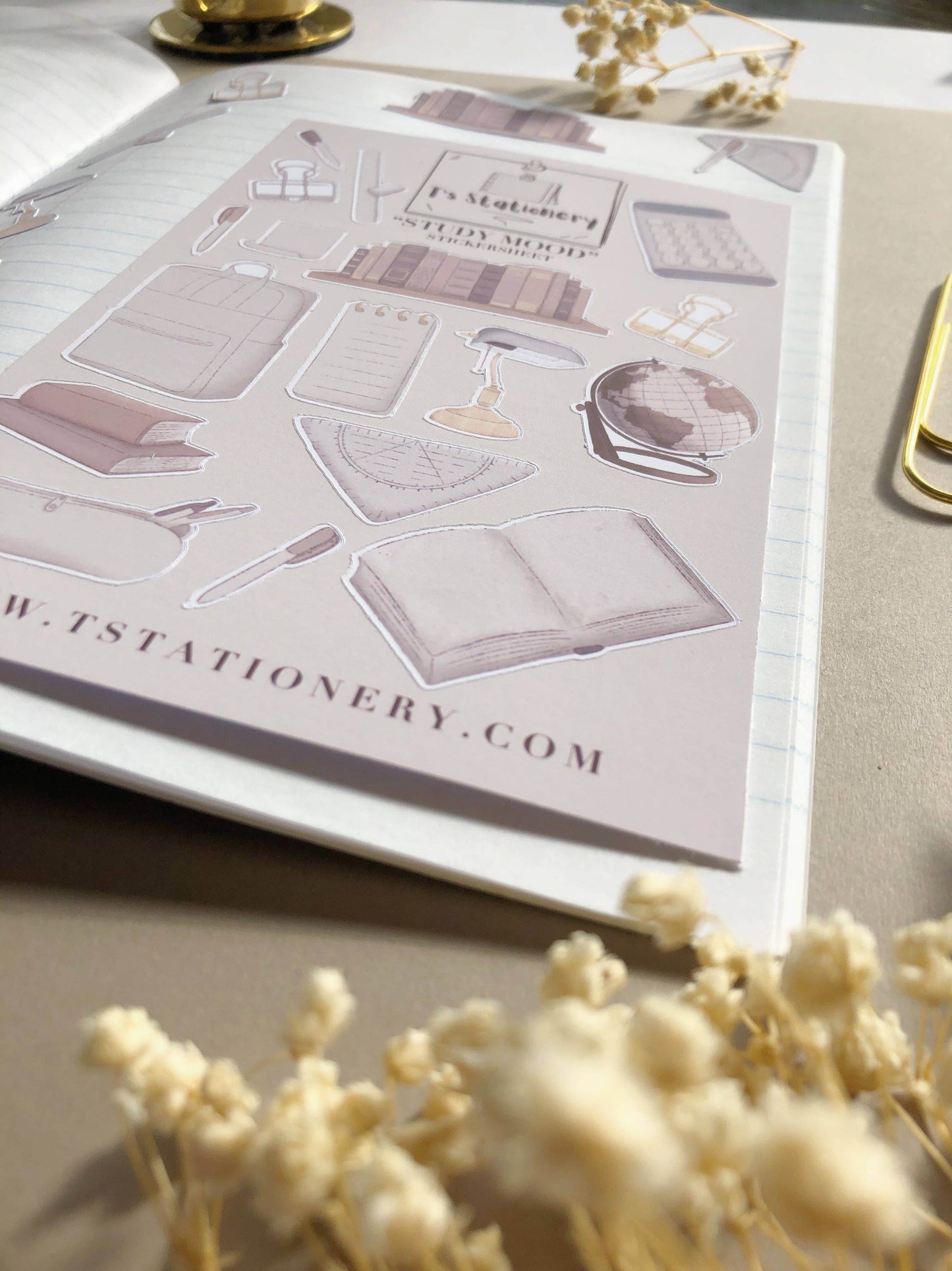 T's Stationery - „Study Mood” - The Dreamer's Bookshop.