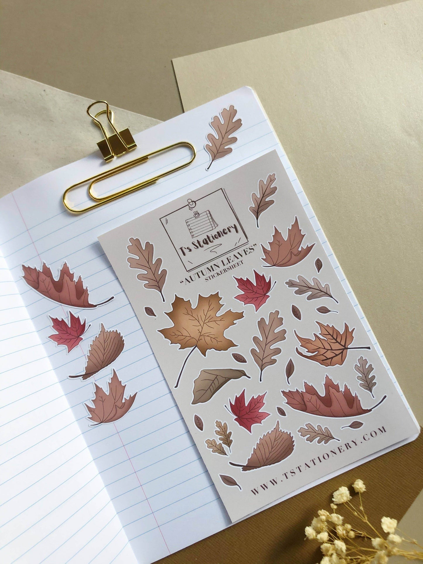 T's Stationery - „Herfstbladeren” - The Dreamer's Bookshop.