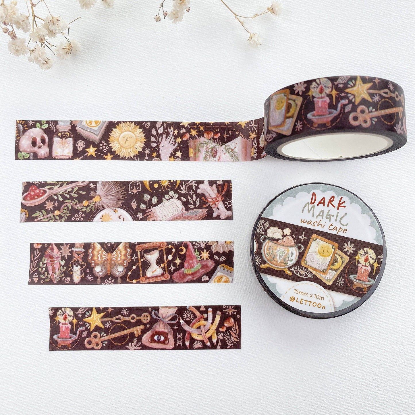 LETTOOn - Washi-tape - Dark Magic - The Dreamer's Bookshop.