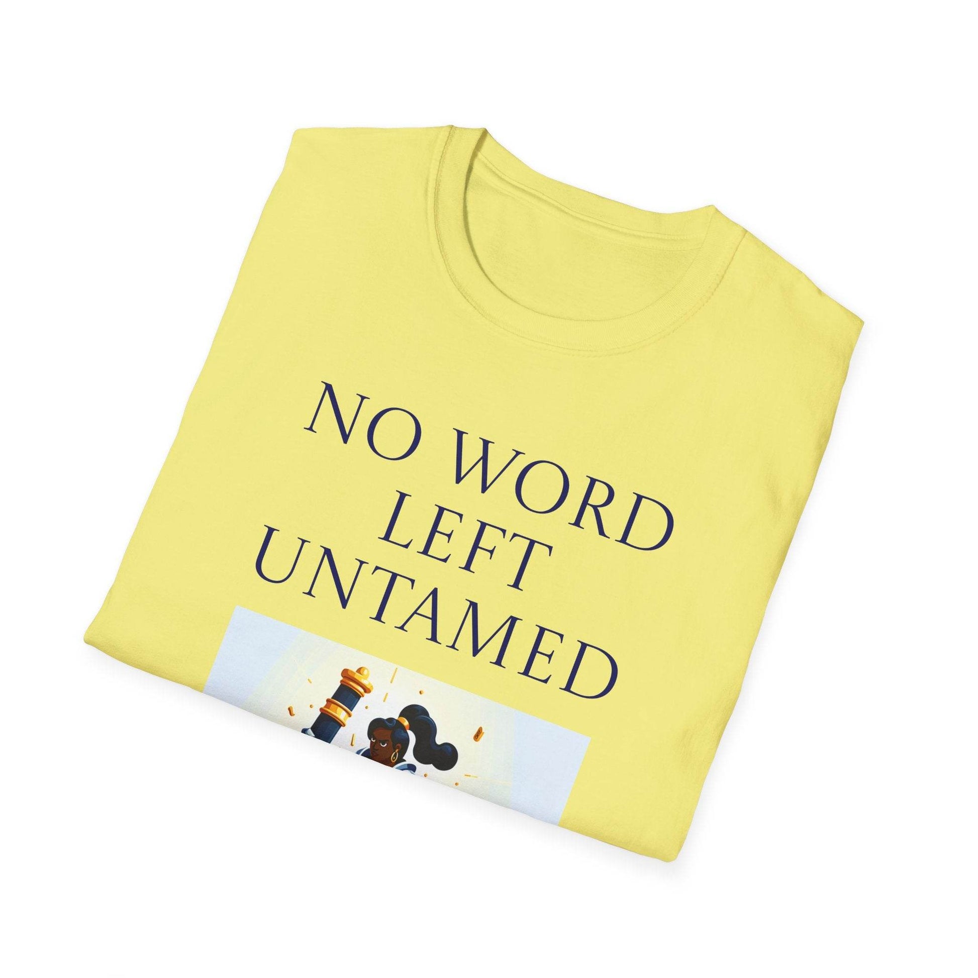 Unisex Softstyle T-Shirt - 'No Word' - The Dreamer's Bookshop.