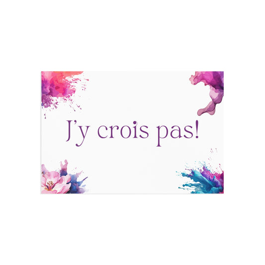 The Dreamer's Bookshop "J'y crois pas" Exclamation Card