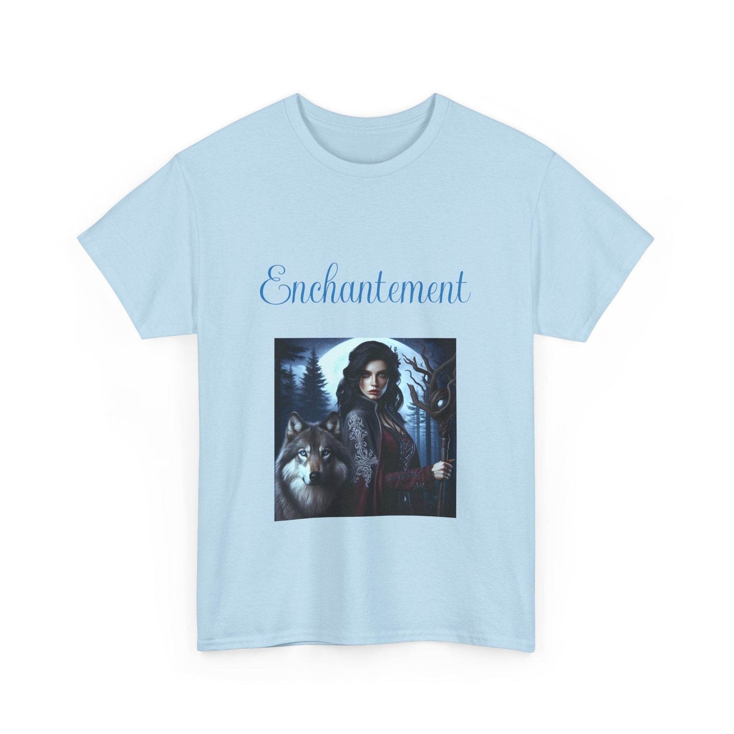 Enchanted Wolf Unisex Heavy Cotton Tee - The Dreamer's Bookshop.