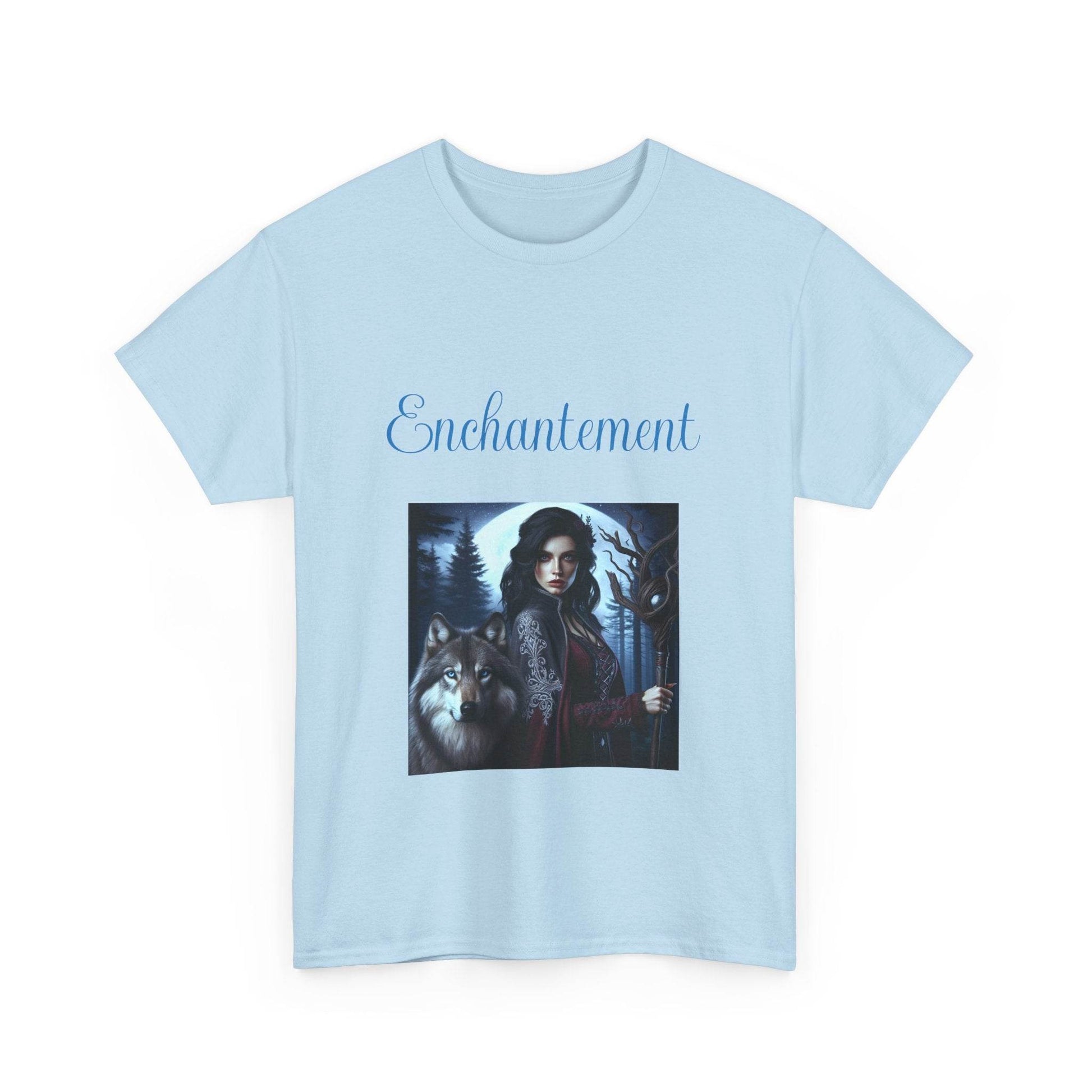 Enchanted Wolf Unisex Heavy Cotton Tee - The Dreamer's Bookshop.