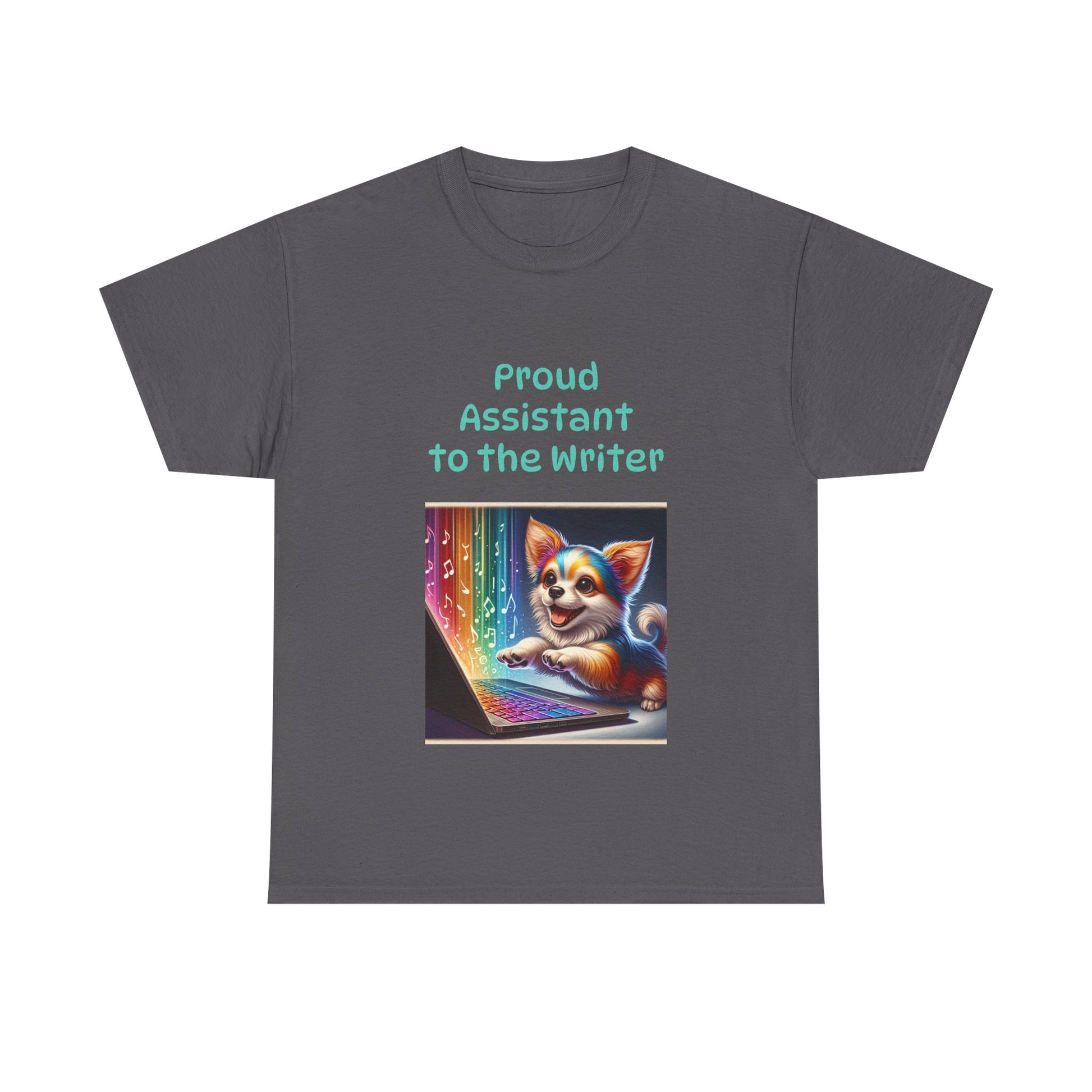 Book Lover's Unisex Heavy Cotton Tee - "Assistant Writer" - The Dreamer's Bookshop.