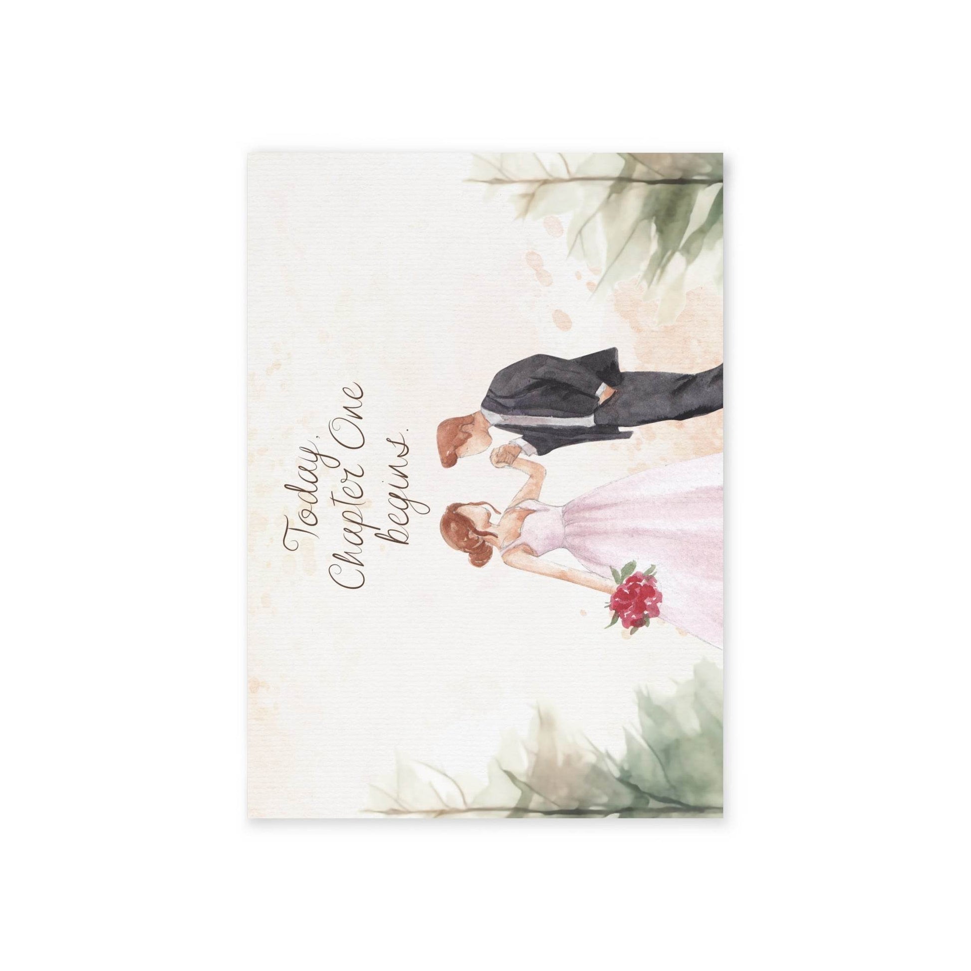 The Dreamer's Bookshop Cute "Chapter One" Wedding Card - The Dreamer's Bookshop.