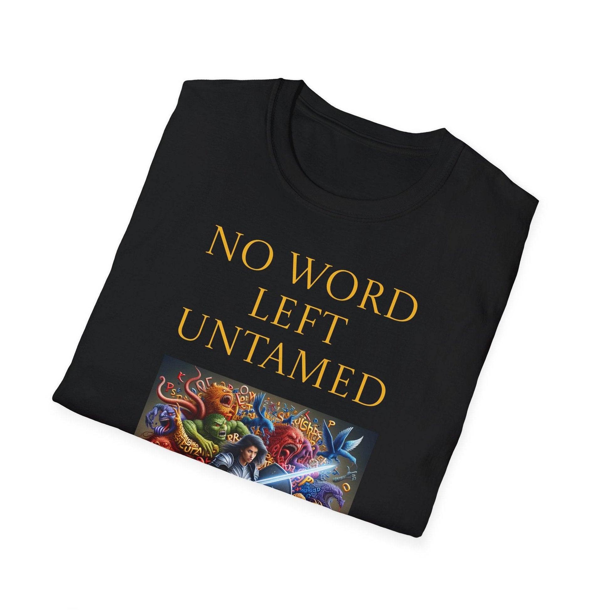 Inspirational Unisex Softstyle T-Shirt - 'No Word' Creative Design - The Dreamer's Bookshop.
