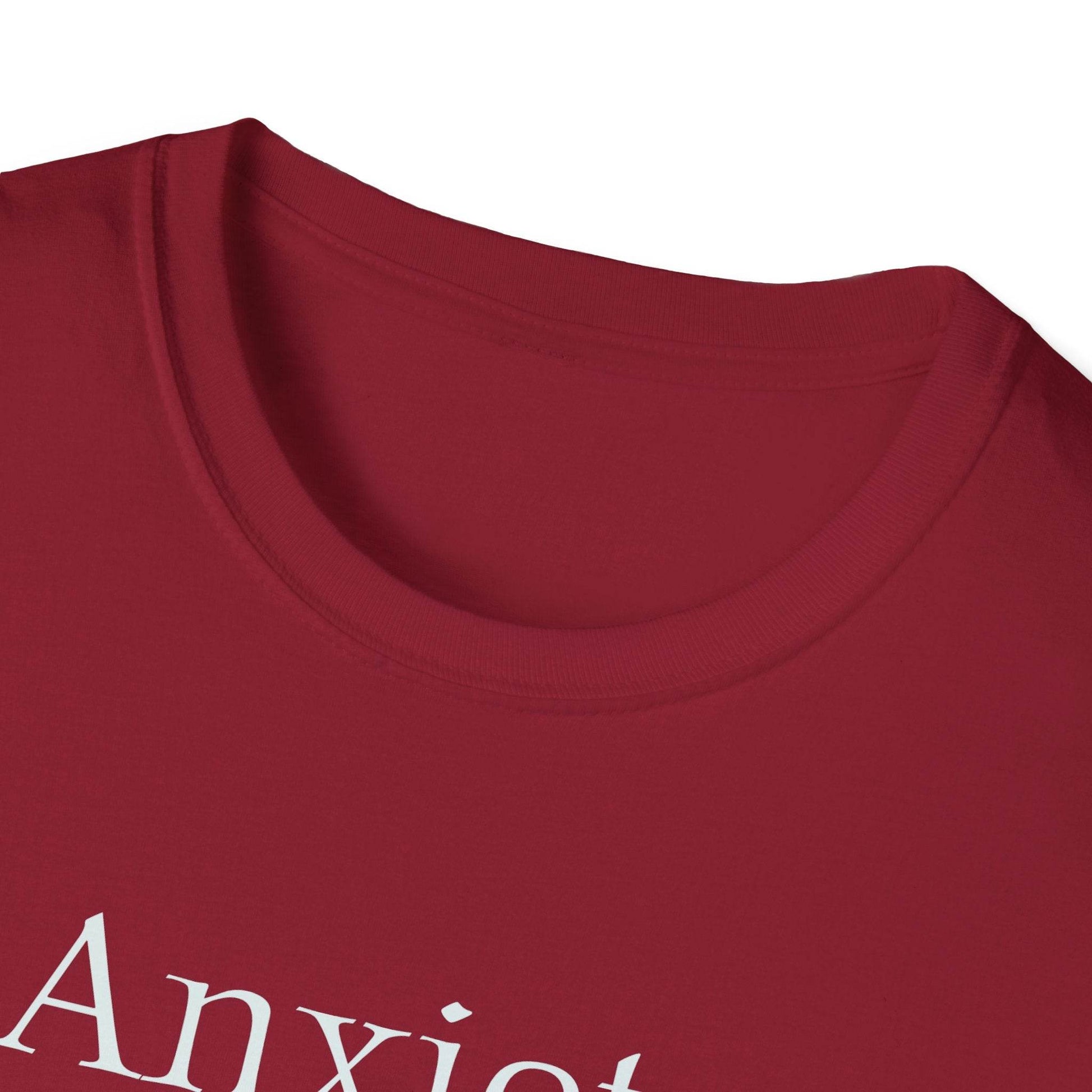 Anxiety Warrior Unisex Softstyle T-Shirt - Empowering Battle Against Mental Health - The Dreamer's Bookshop.