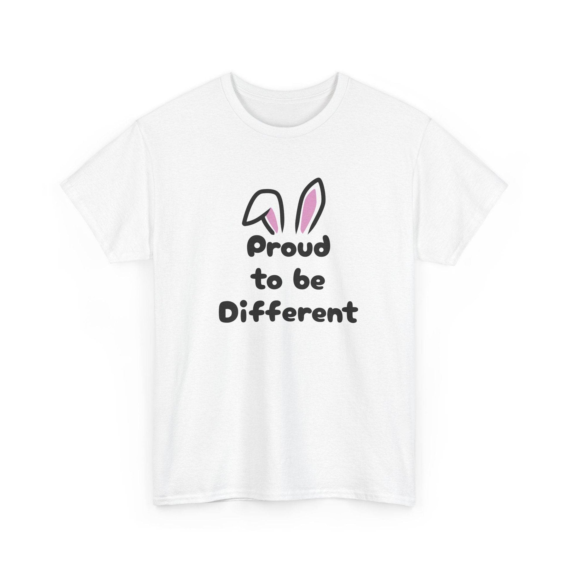 Proud to be Different Unisex Heavy Cotton Tee - Celebrate Individuality & Self-Expression - The Dreamer's Bookshop.