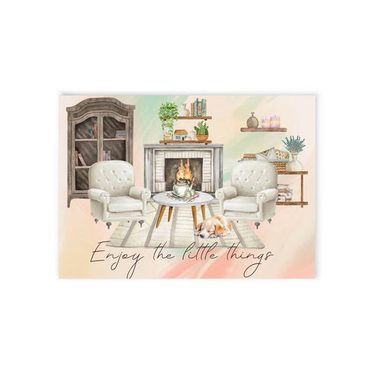 The Dreamer's Bookshop "Fire place" Enjoy the Little Things - The Dreamer's Bookshop.