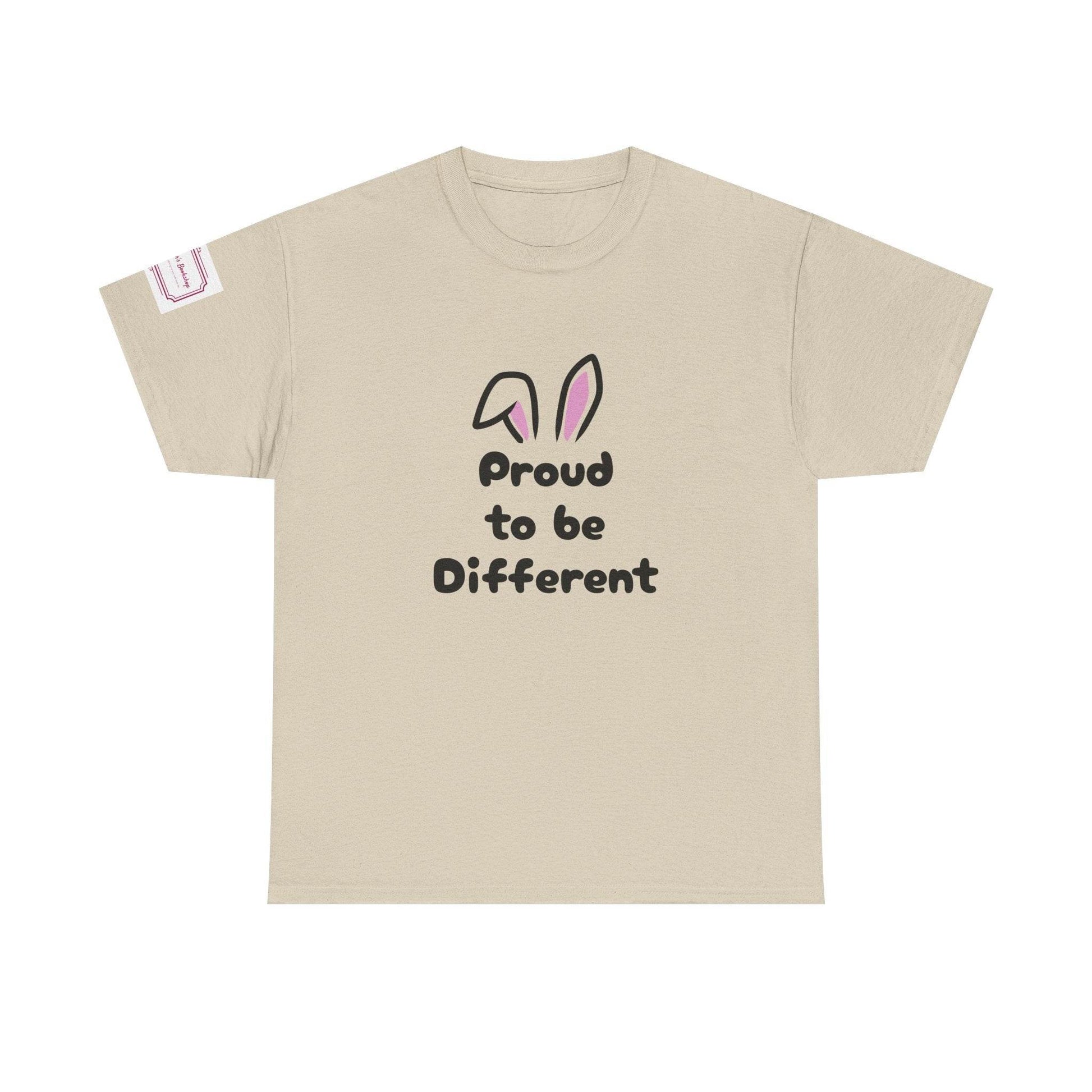 Proud to Be Different Unisex Heavy Cotton Tee – Celebrate Uniqueness - The Dreamer's Bookshop.