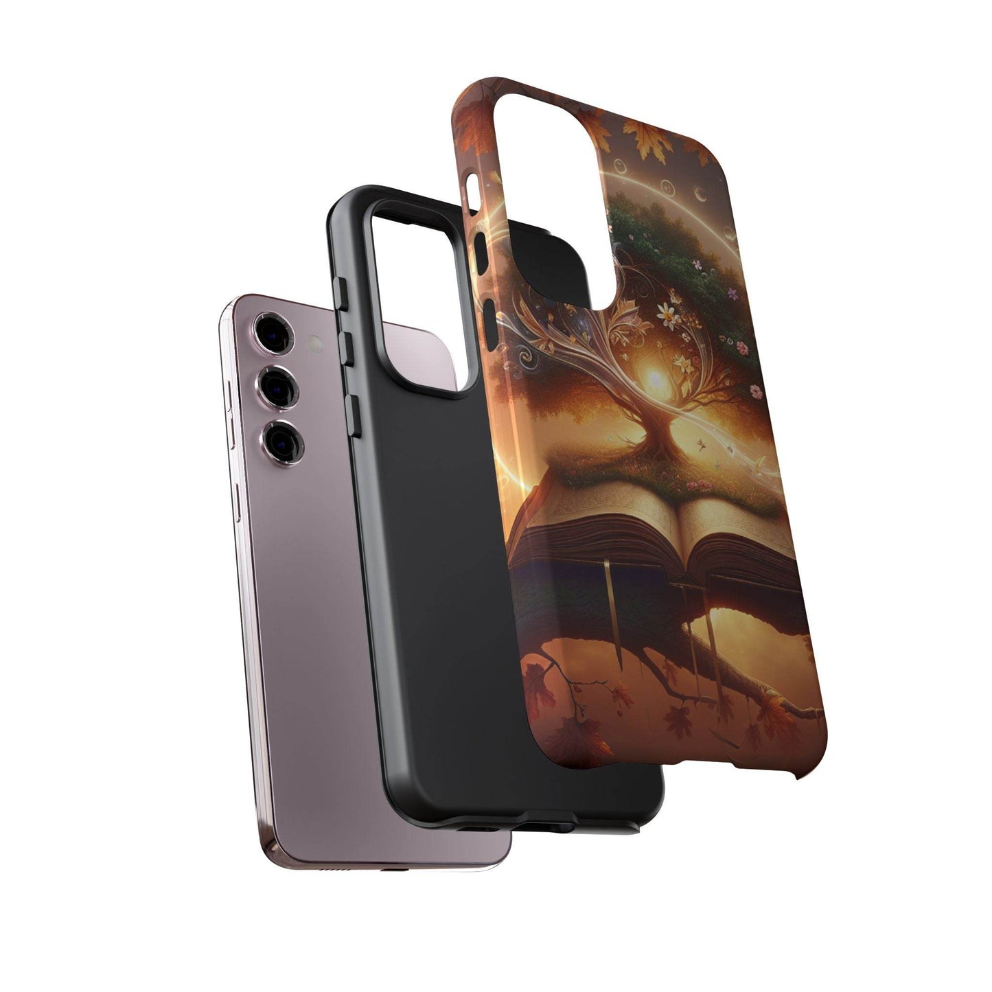 Nature-Inspired iPhone & Samsung Phone Case with Tree of Life Design - The Dreamer's Bookshop.