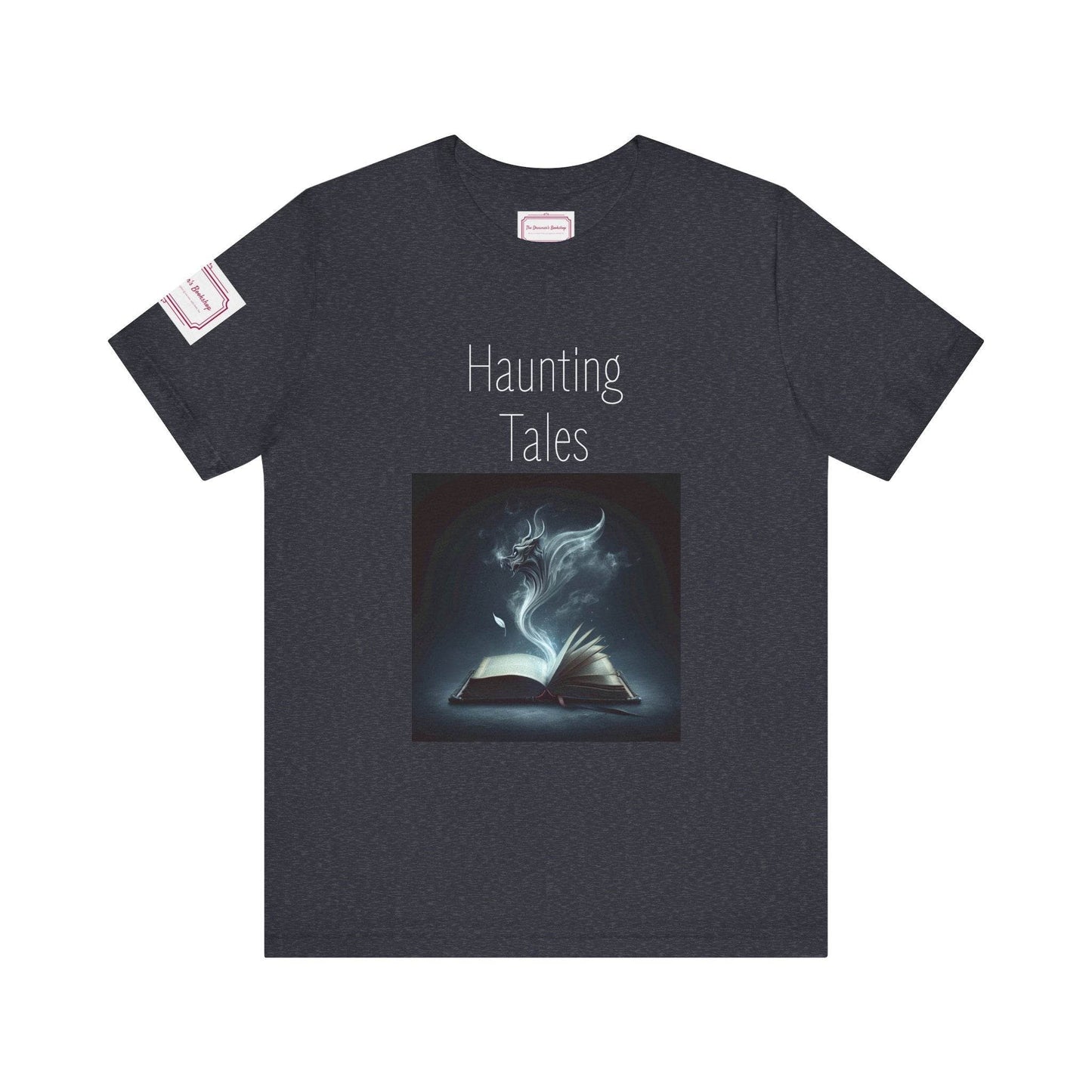 Haunting Tales Tee - Fun Short Sleeve Shirt for Writers & Book Lovers - The Dreamer's Bookshop.