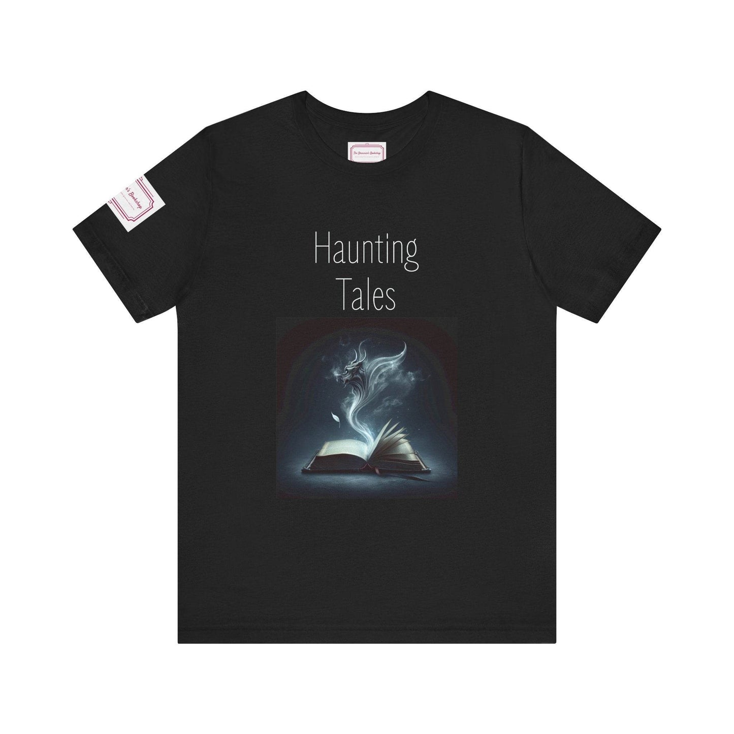 Haunting Tales Tee - Fun Short Sleeve Shirt for Writers & Book Lovers - The Dreamer's Bookshop.