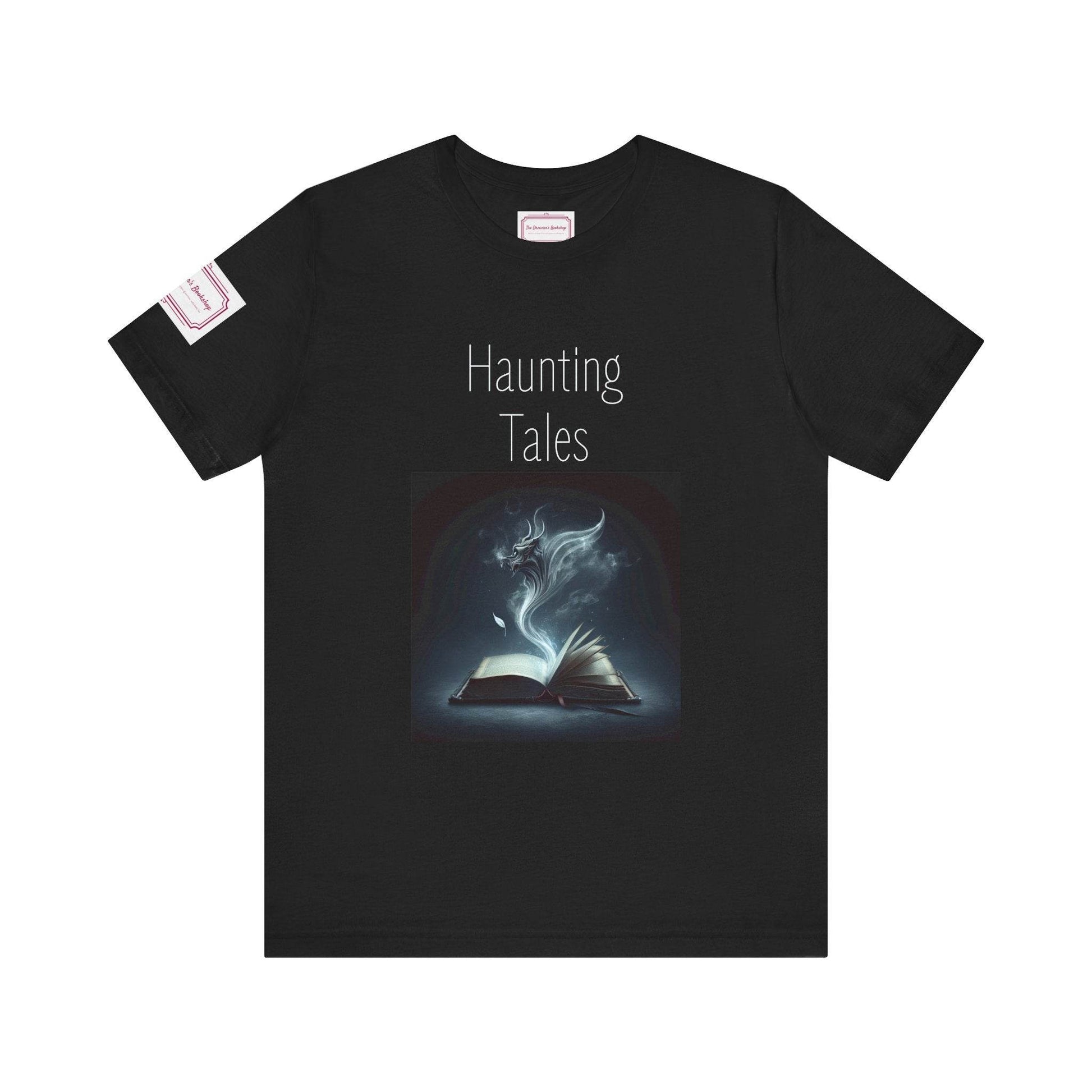 Haunting Tales Tee - Fun Short Sleeve Shirt for Writers & Book Lovers - The Dreamer's Bookshop.
