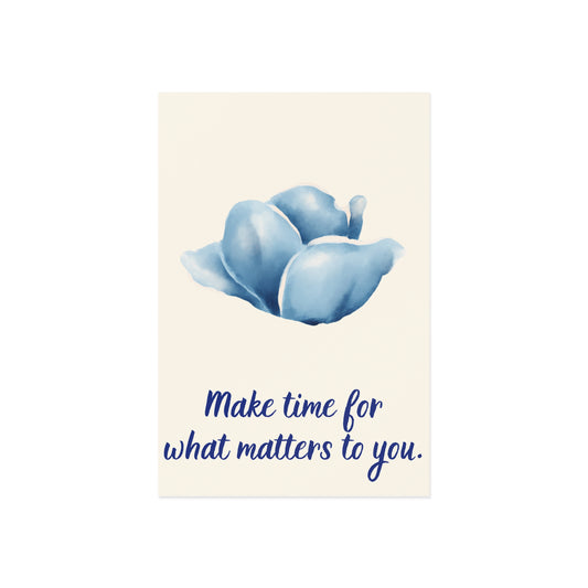 The Dreamer's Bookshop - Love Yourself Card "Make Time" - The Dreamer's Bookshop.