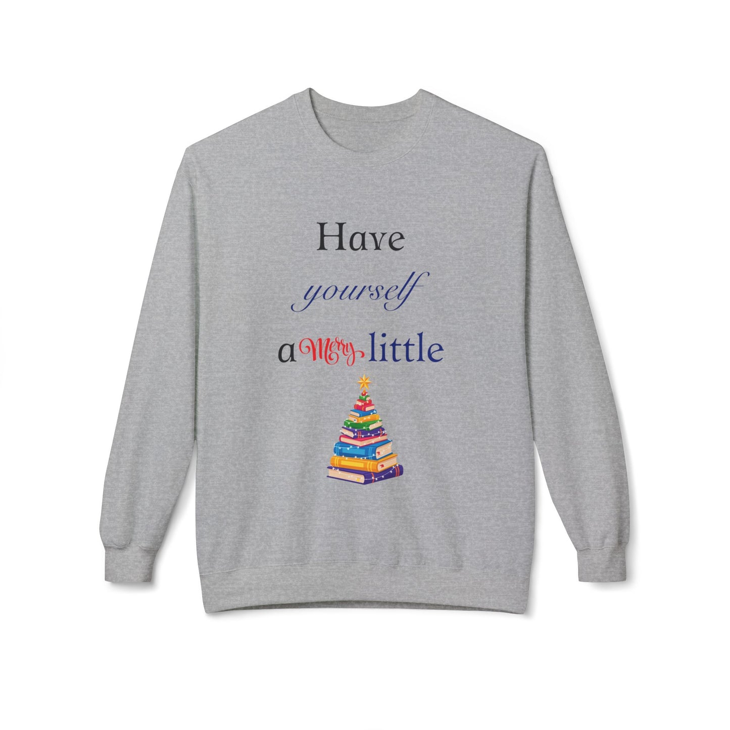 A Merry Little BookMas - Unisex Fleece Crewneck Sweatshirt - Ideal Gift