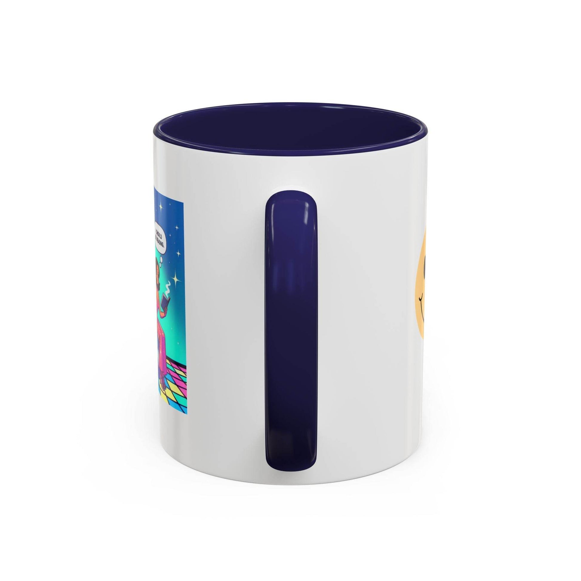 Party Vibe Accent Coffee Mug - Fun Reading Motivation Design - The Dreamer's Bookshop.