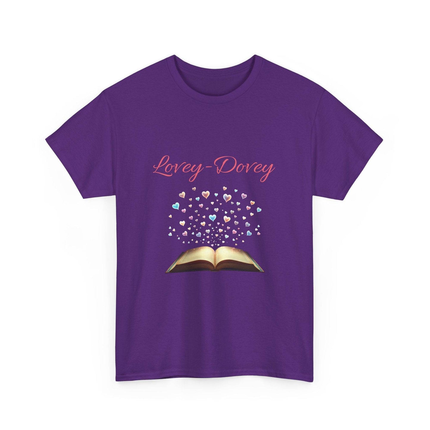 Lovey-Dovey - Graphic Tee - Unisex Heavy Cotton T-Shirt for Book Lovers - The Dreamer's Bookshop.