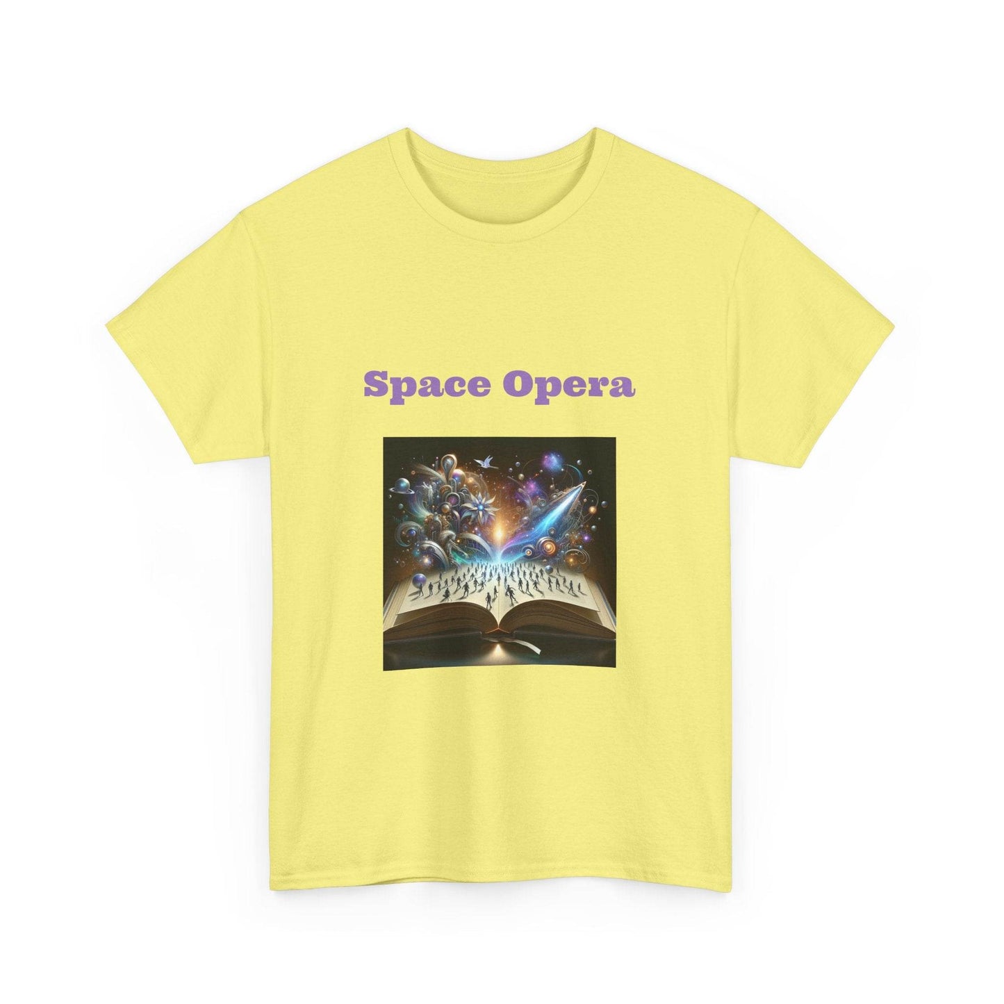 Space Opera - Graphic Tee - Unisex Heavy Cotton T-Shirt Sci-Fi Books - The Dreamer's Bookshop.