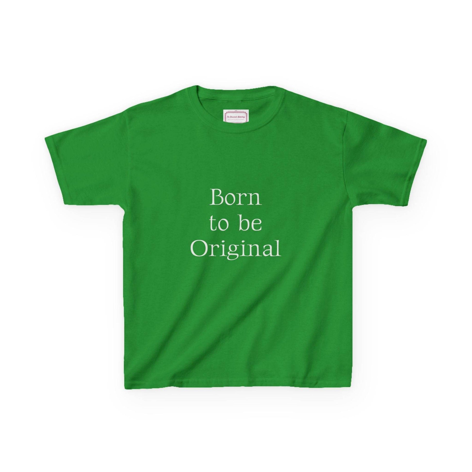 EU - Kids 'Born to be Original' Cotton Tee - Support Young Creators - The Dreamer's Bookshop.
