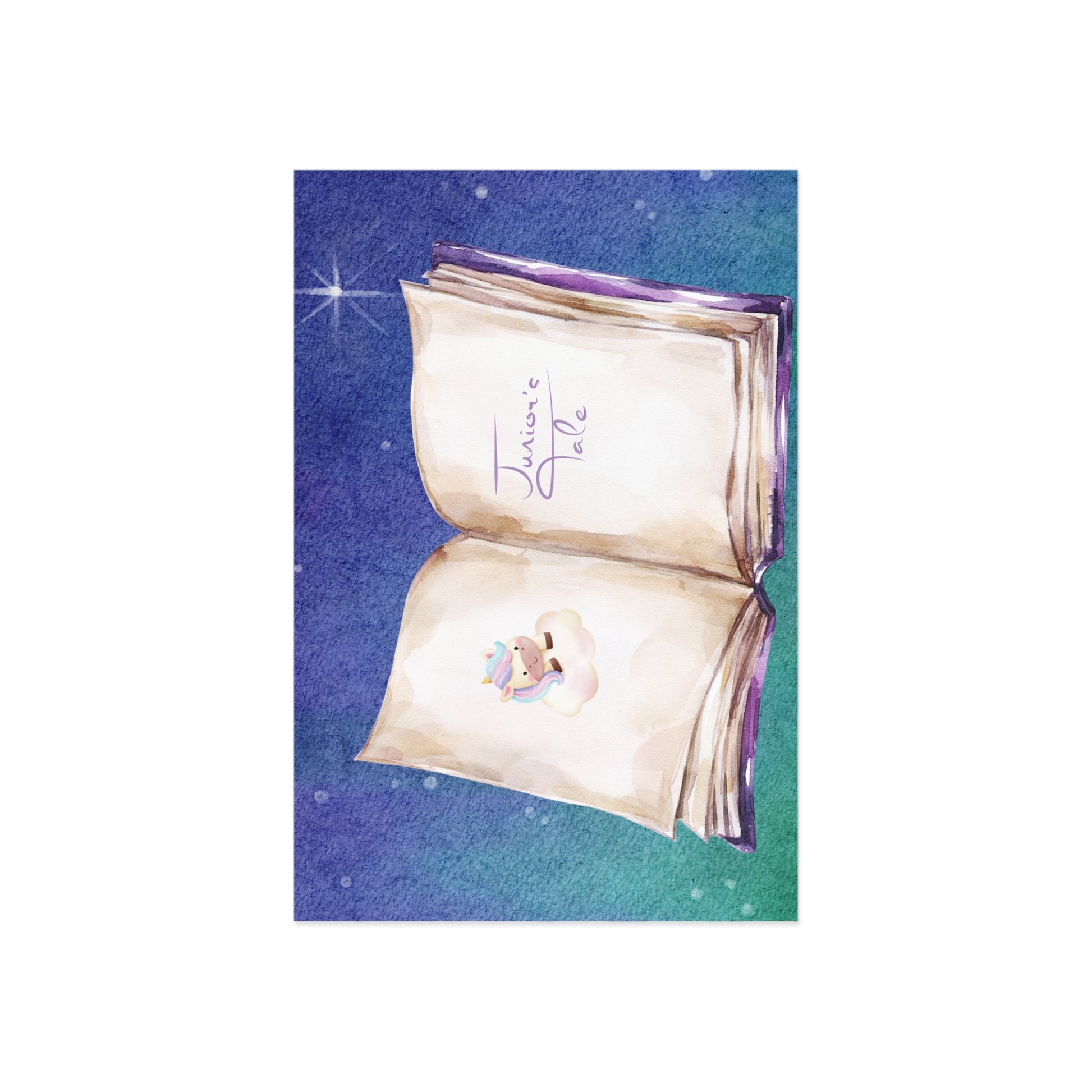 The Dreamer's Bookshop Cute "Junior's Tale" Baby Card - The Dreamer's Bookshop.