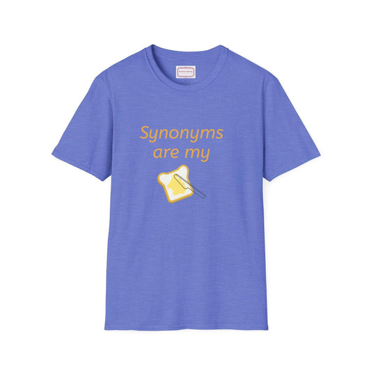 Synonyms Are My Jam Unisex Softstyle T-Shirt - Perfect Gift for Word Lovers - The Dreamer's Bookshop.