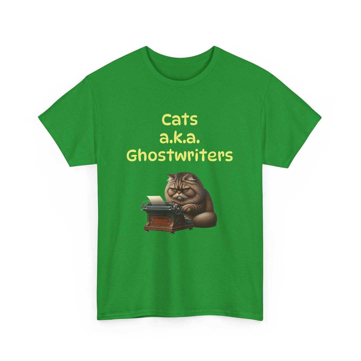 Cats Ghostwriters - A Unisex Heavy Cotton Tee - Perfect Gift for Book Lovers - The Dreamer's Bookshop.
