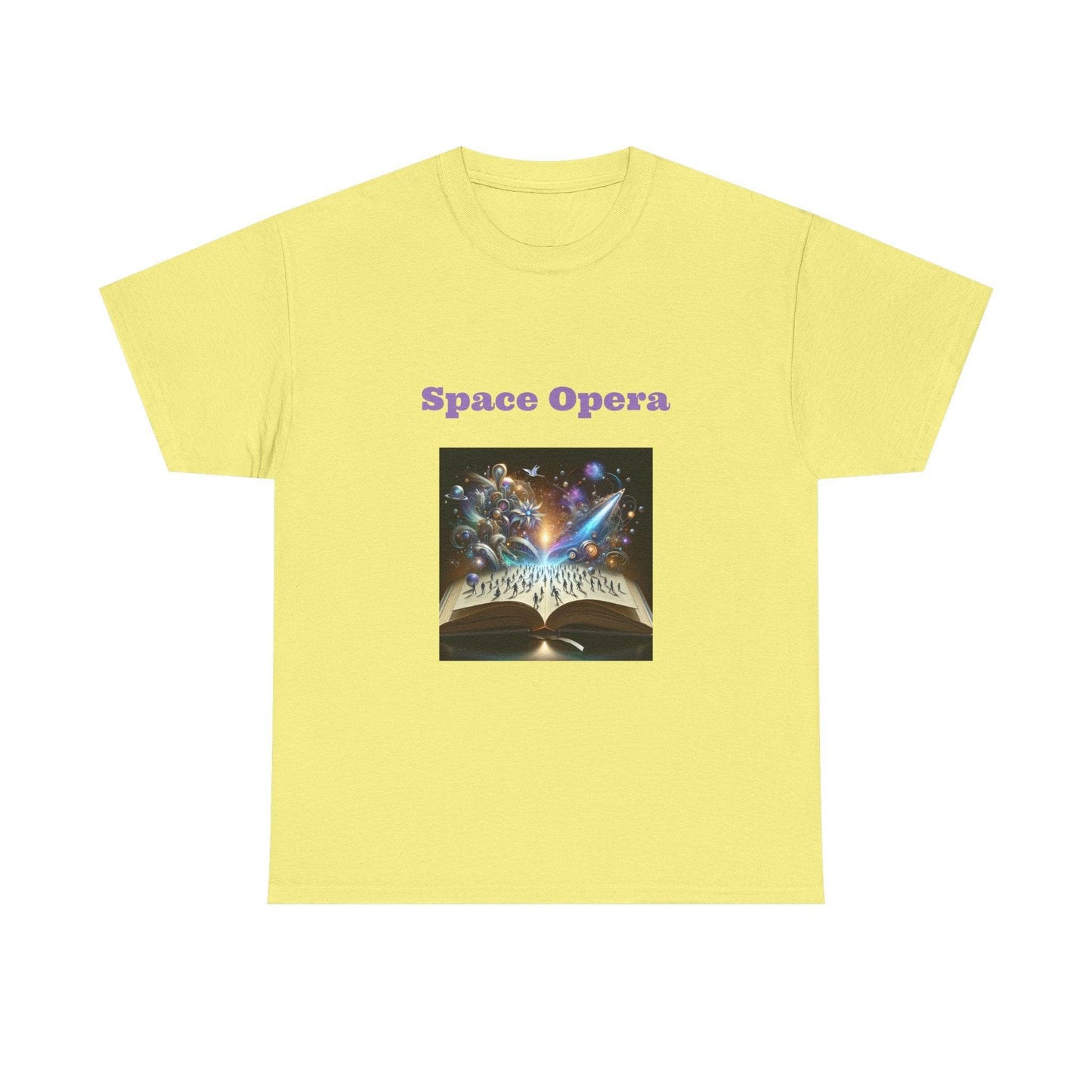 Space Opera - Graphic Tee - Unisex Heavy Cotton T-Shirt Sci-Fi Books - The Dreamer's Bookshop.