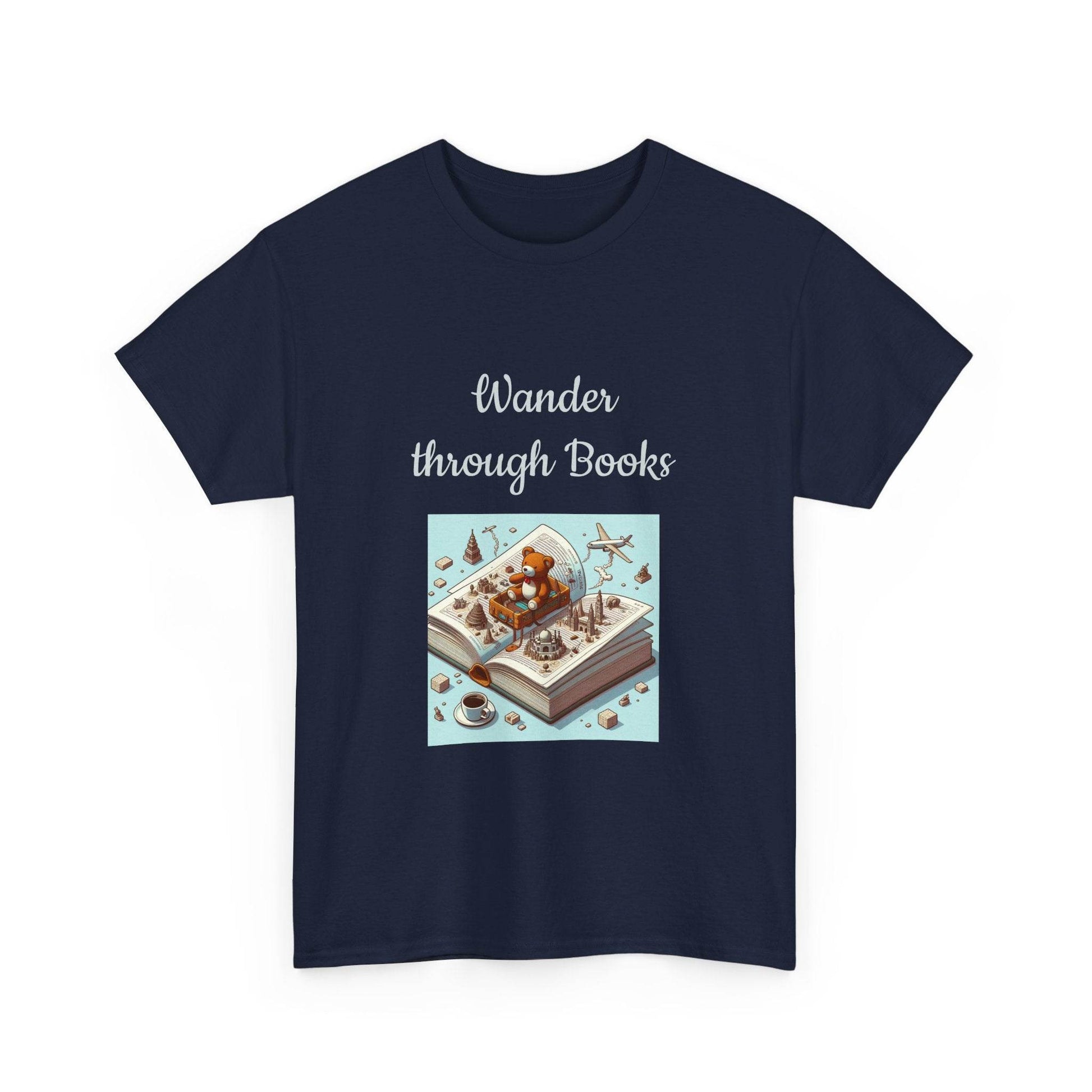 Wander -A Unisex Heavy Cotton Tee - Perfect for Book Lovers - The Dreamer's Bookshop.