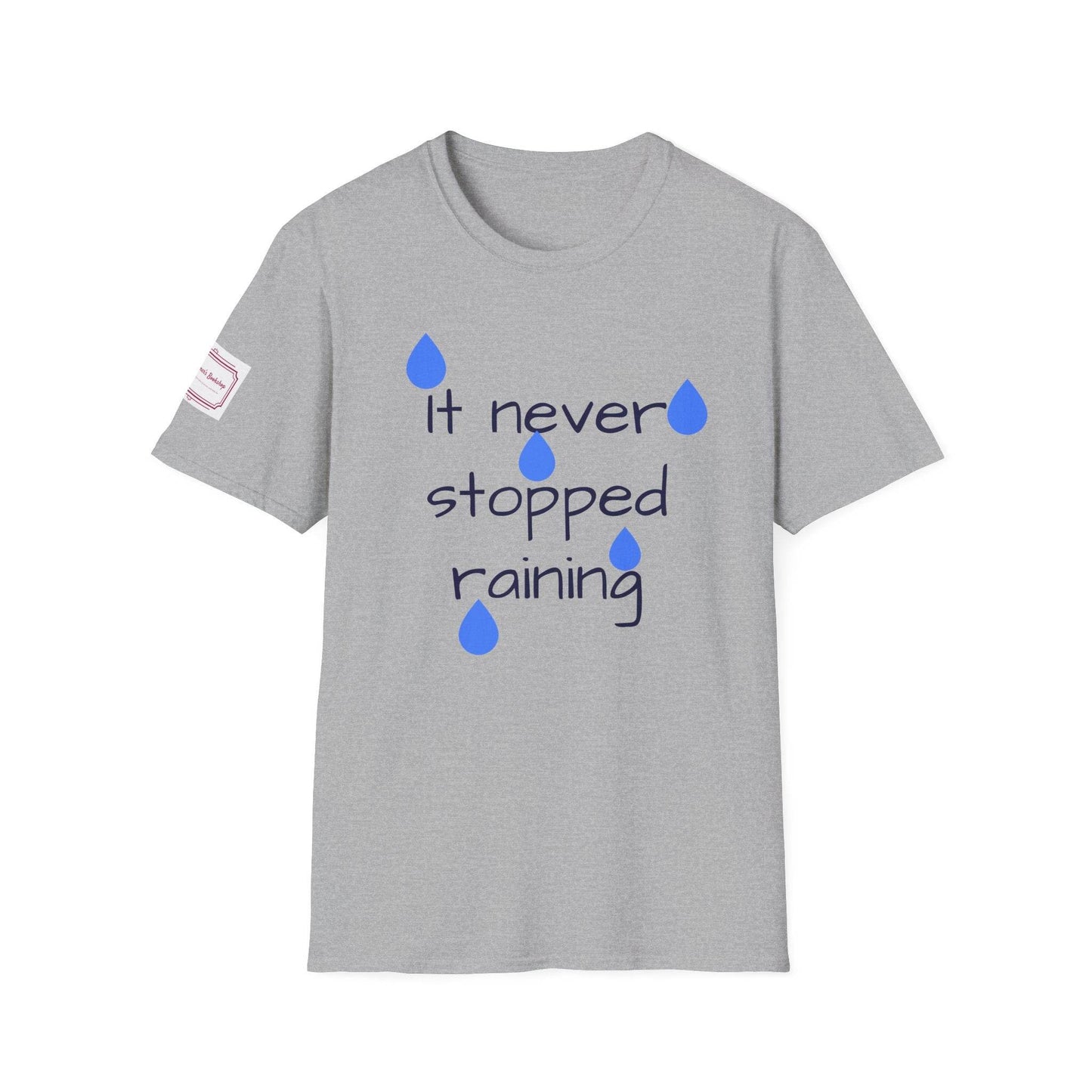 Inspirational Unisex Softstyle T-Shirt - 'Umbrella' Motivational Design - The Dreamer's Bookshop.