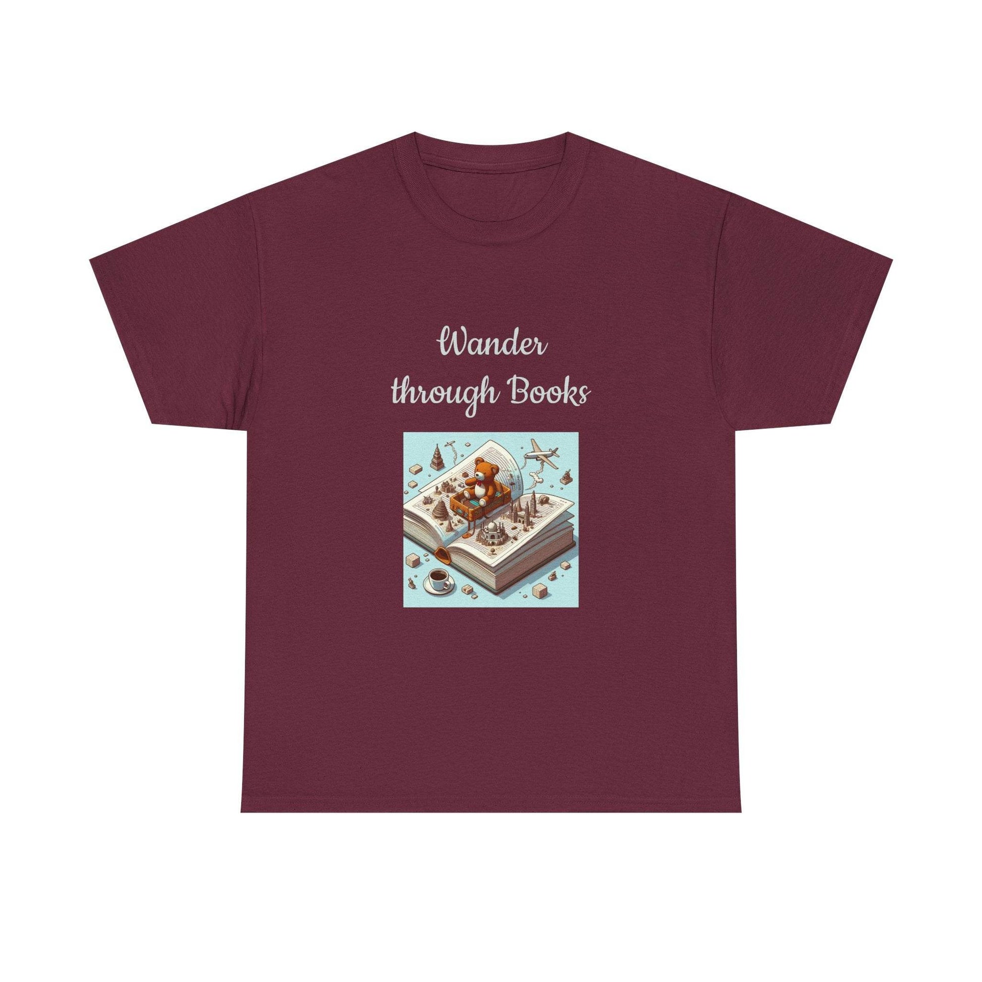 Wander -A Unisex Heavy Cotton Tee - Perfect for Book Lovers - The Dreamer's Bookshop.