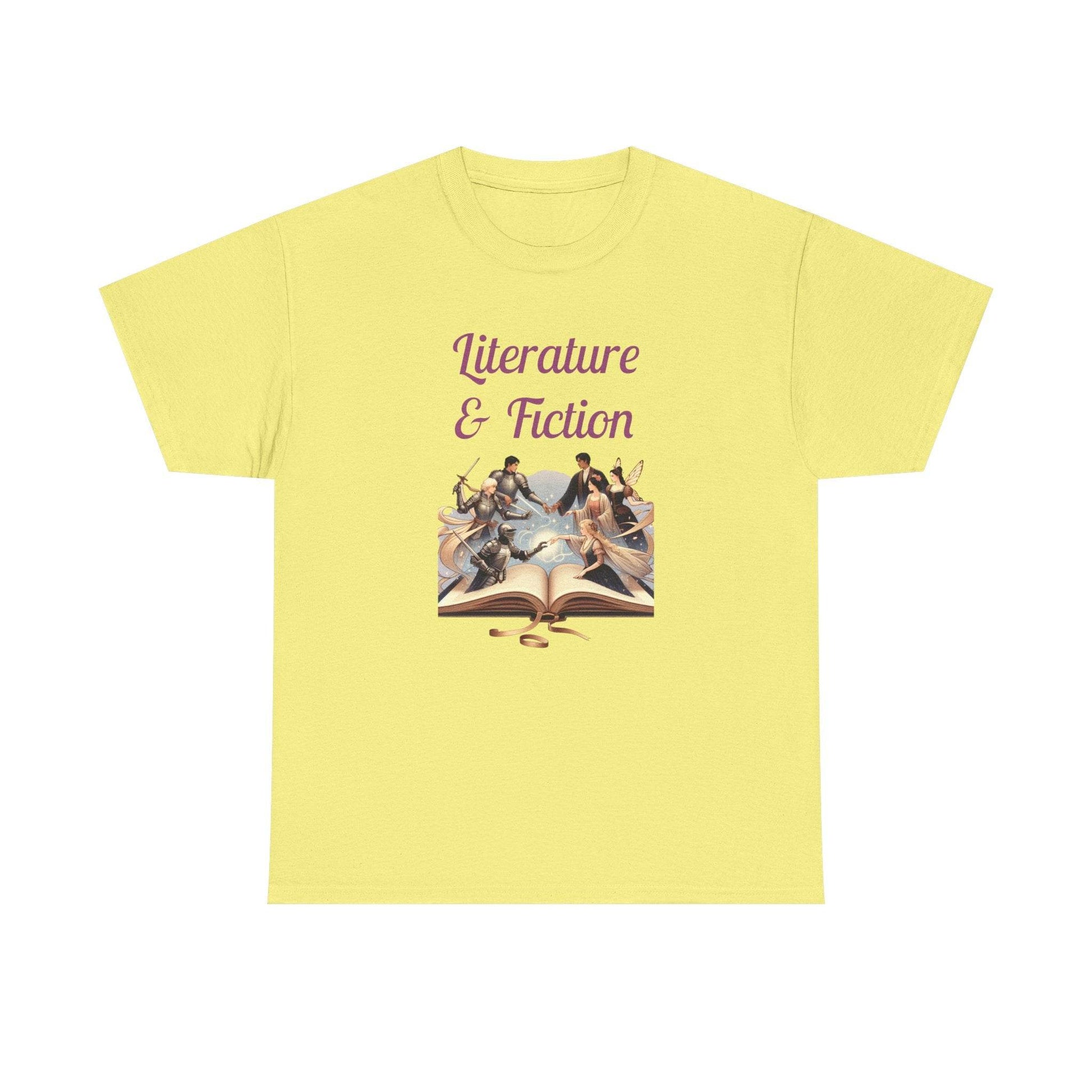 Fiction - Graphic Tee - Unisex Heavy Cotton T-Shirt Literature Books - The Dreamer's Bookshop.