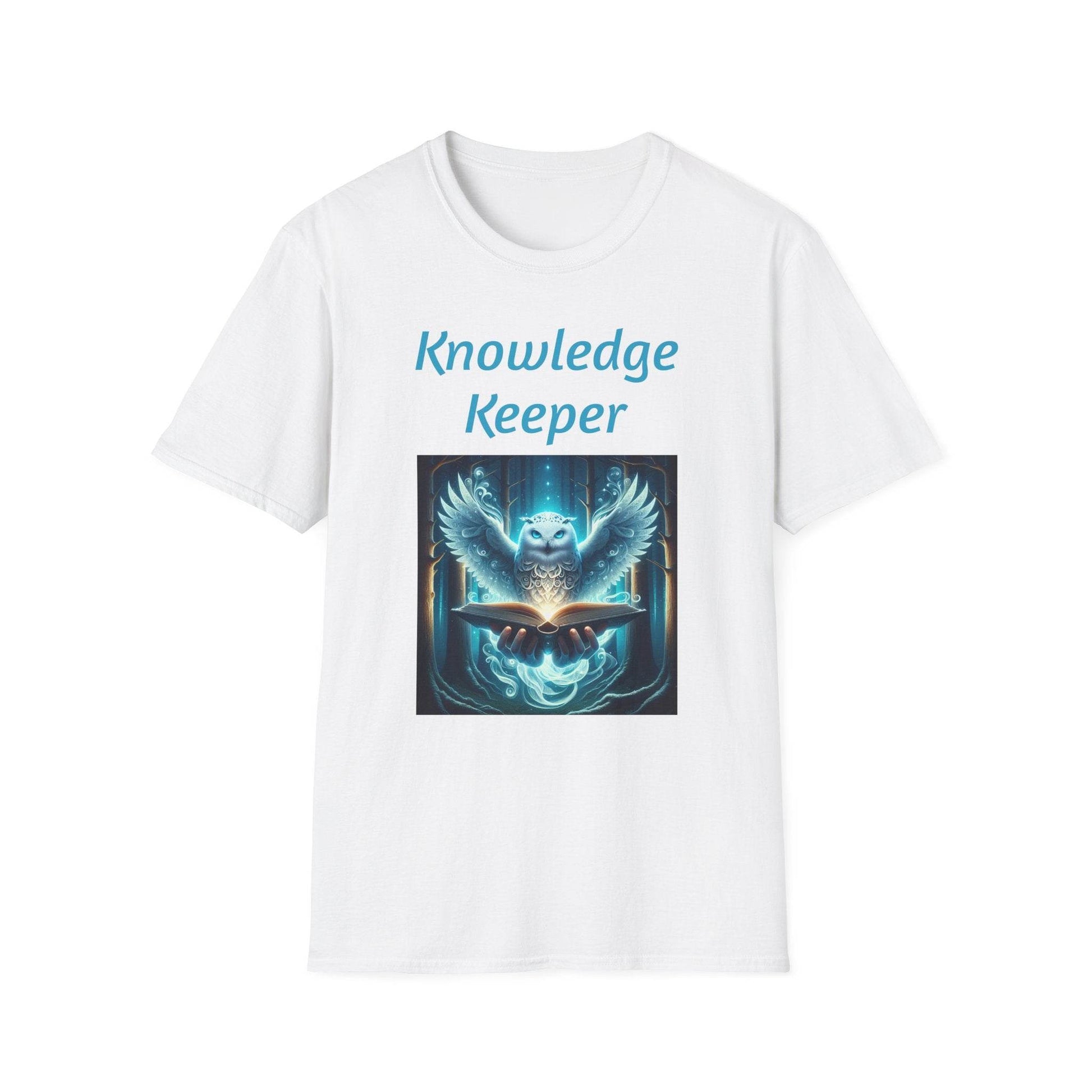 Knowledge Keeper Unisex Softstyle T-Shirt - Perfect for Book Lovers & Scholars - Proud Reader - The Dreamer's Bookshop.