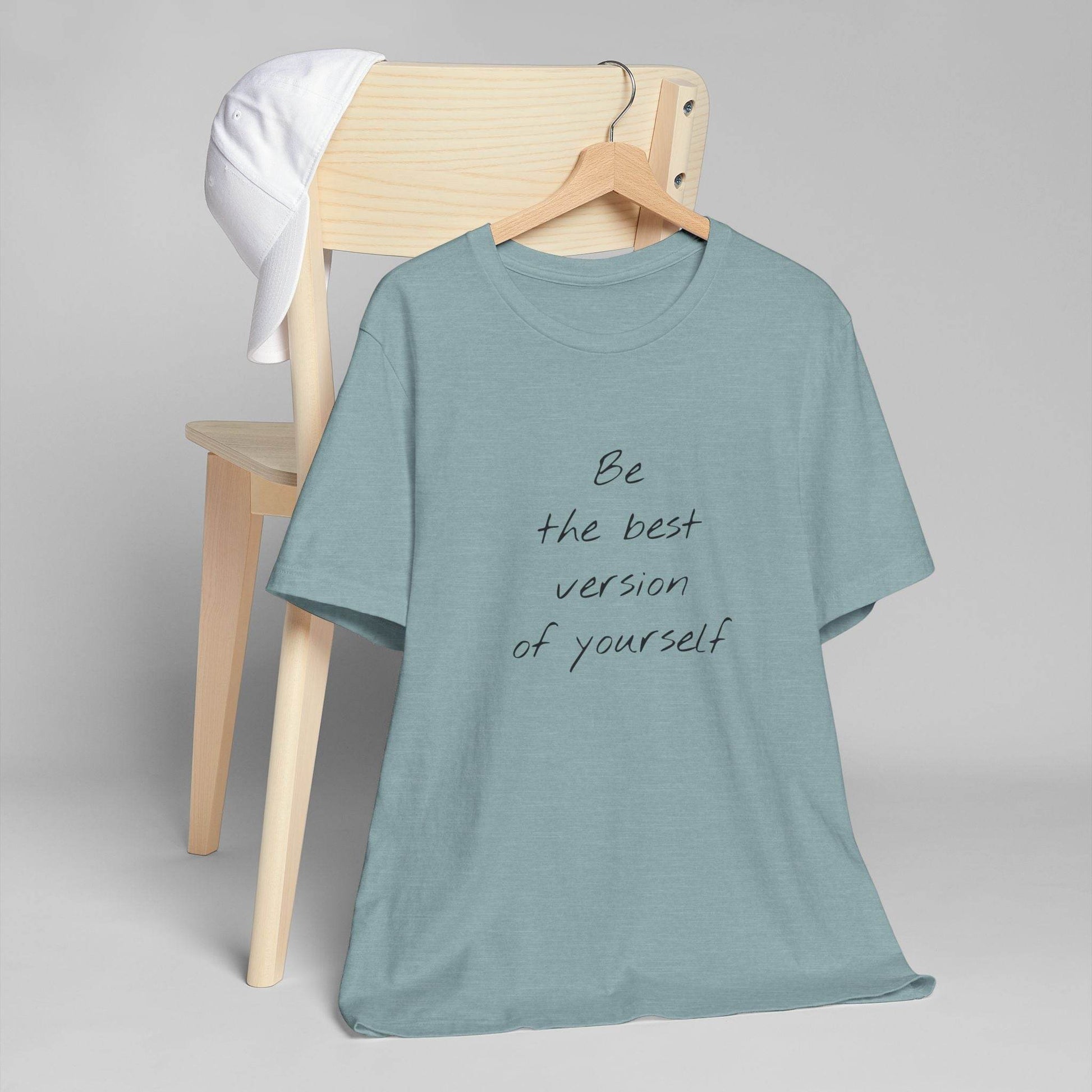 Inspirational Unisex Jersey T-Shirt - Be The Best Vibe - The Dreamer's Bookshop.