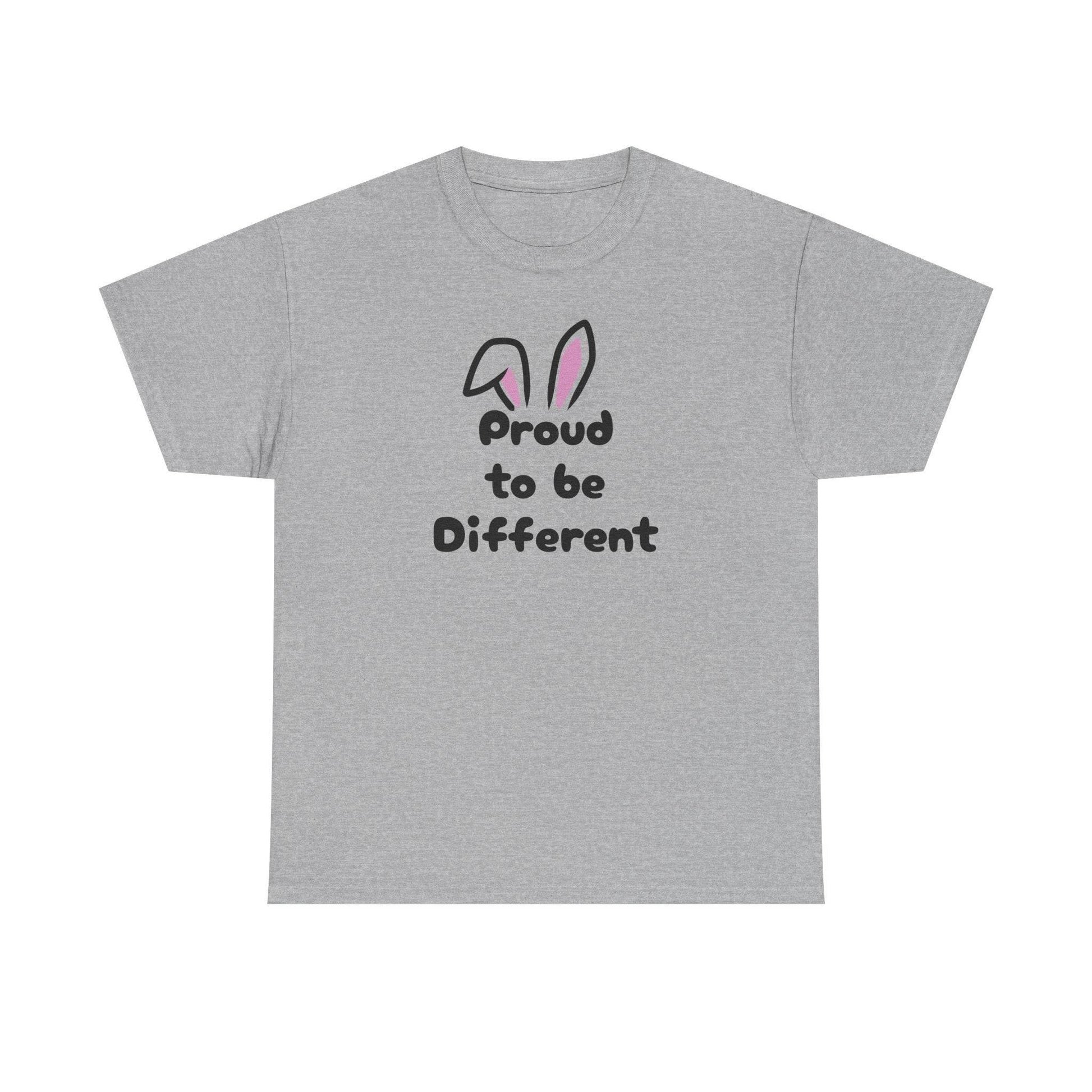 Proud to Be Different Unisex Heavy Cotton Tee - Celebrate Individuality - The Dreamer's Bookshop.