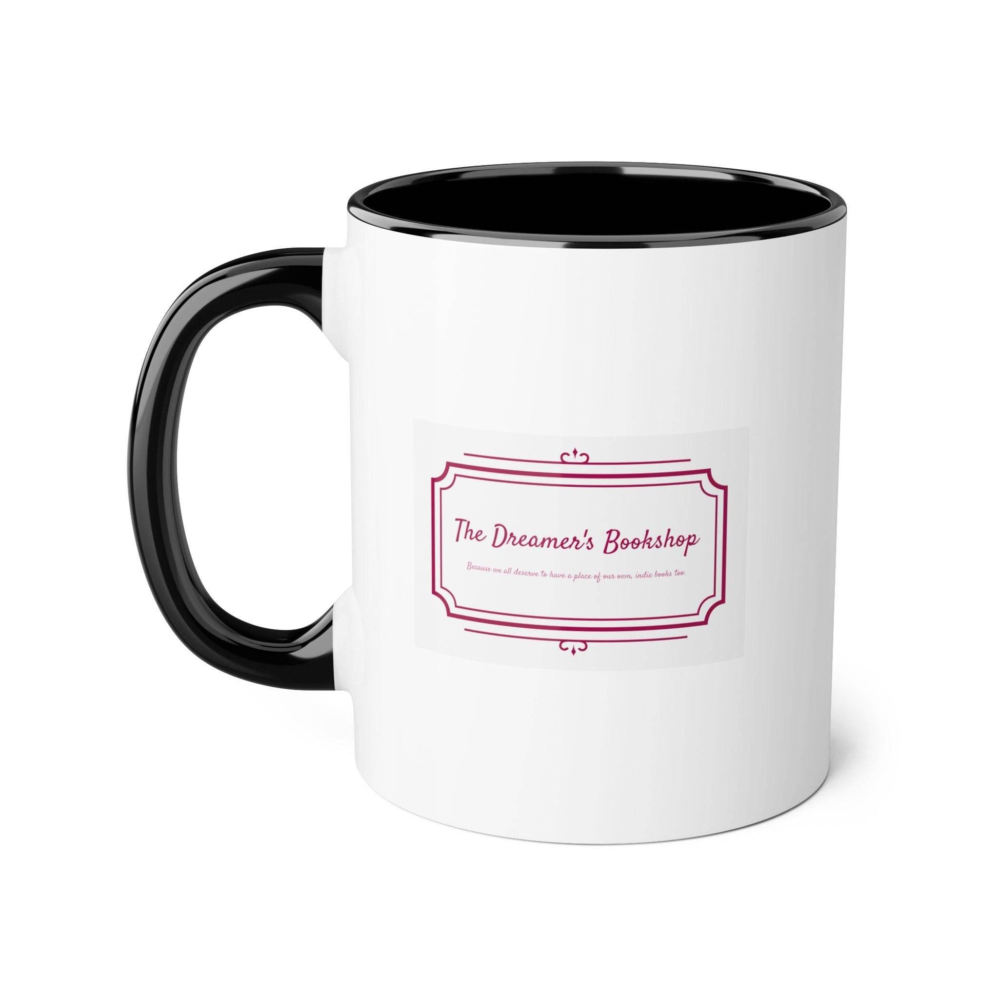 Dreamer's Bookshop Accent Mug - 11oz Coffee Cup for Readers & Book Lovers - The Dreamer's Bookshop.