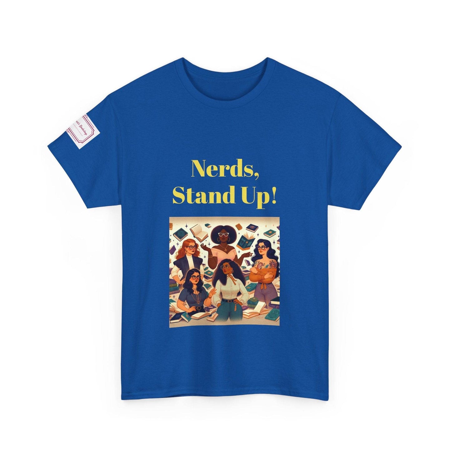 Nerds Stand Up - Graphic Unisex Heavy Cotton Tee - Book Lovers - The Dreamer's Bookshop.