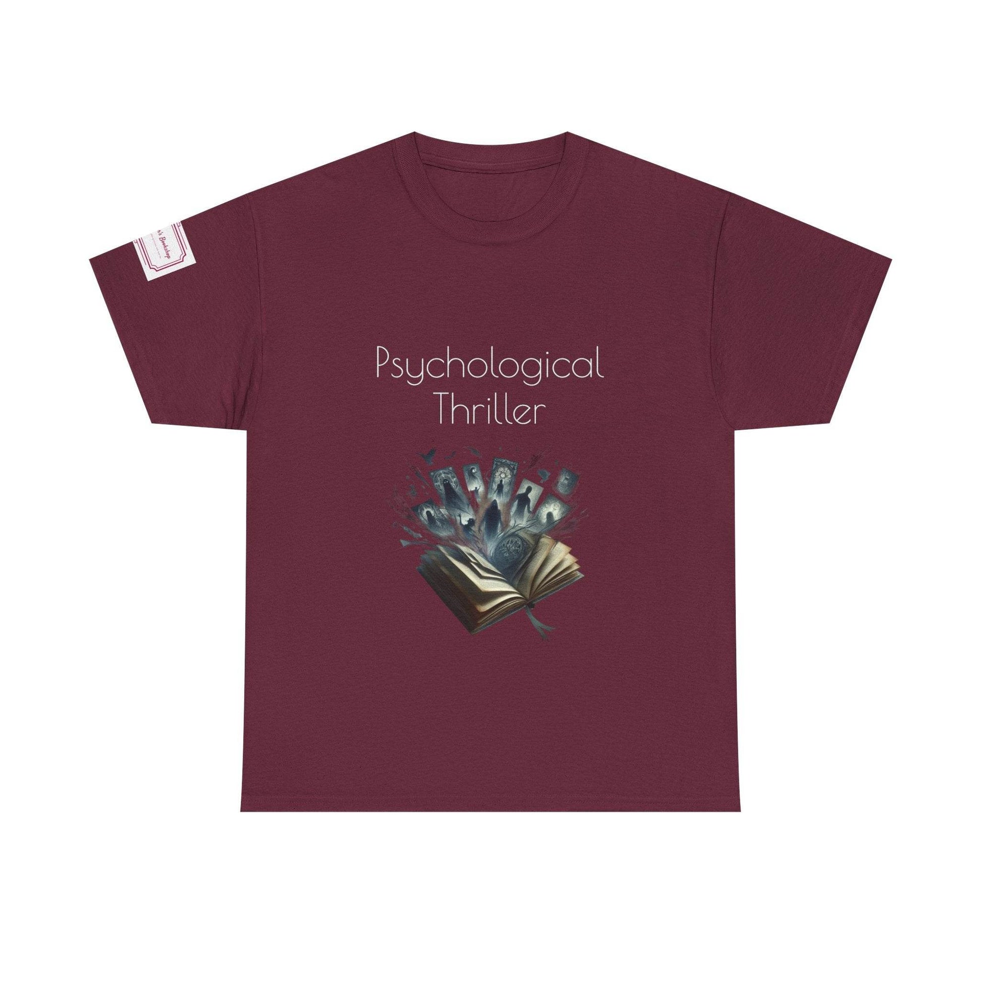 Fiction - Graphic Unisex Heavy Cotton Tee - Psychological Thriller - The Dreamer's Bookshop.