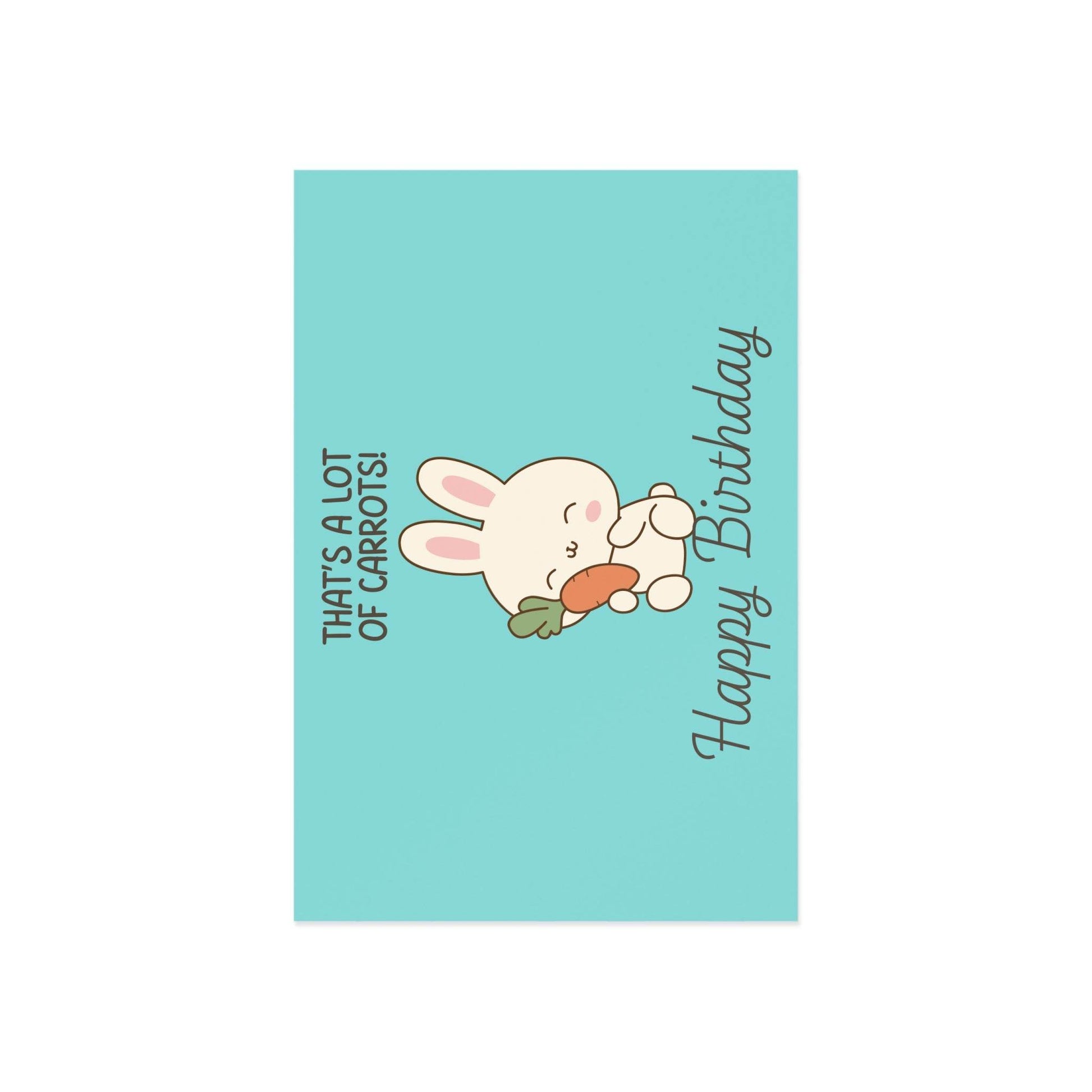 The Dreamer's Bookshop Cute "Lot of Carrots" Bunny Birthday Card - The Dreamer's Bookshop.